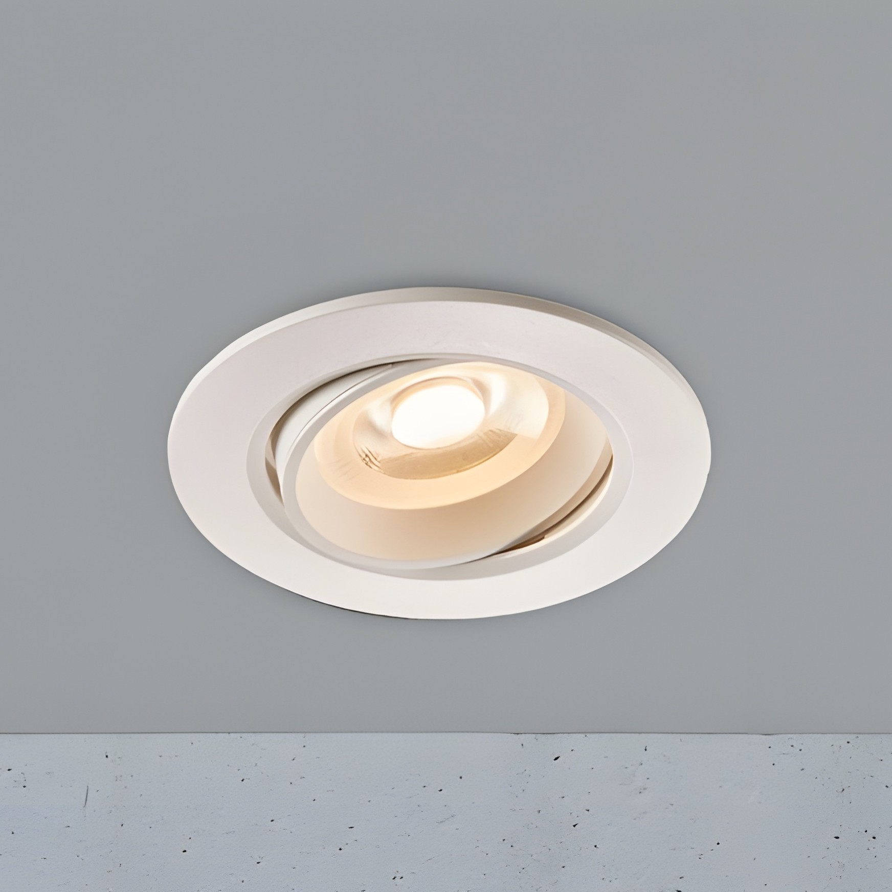 Nordlux Roar - spot encastré - Ø 85 mm, Ø 68 mm taille d"encastrement - 6,5W dimmable LED inclus - IP23 - blanc