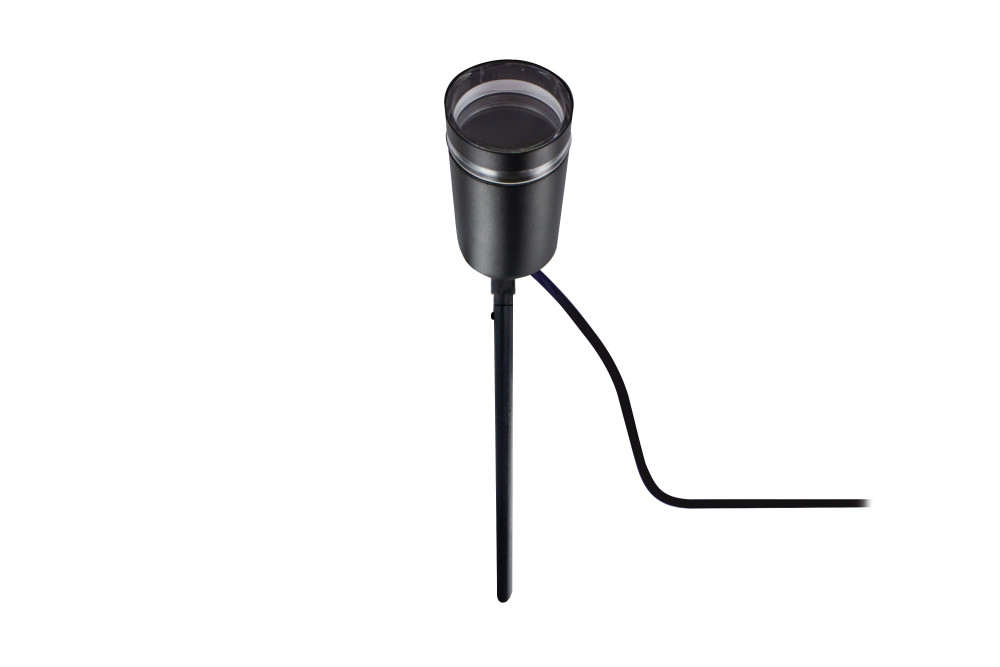 Integral LED Moroni – spot encastré au sol sur piquet – Ø ,2 cm – IP65 – noir