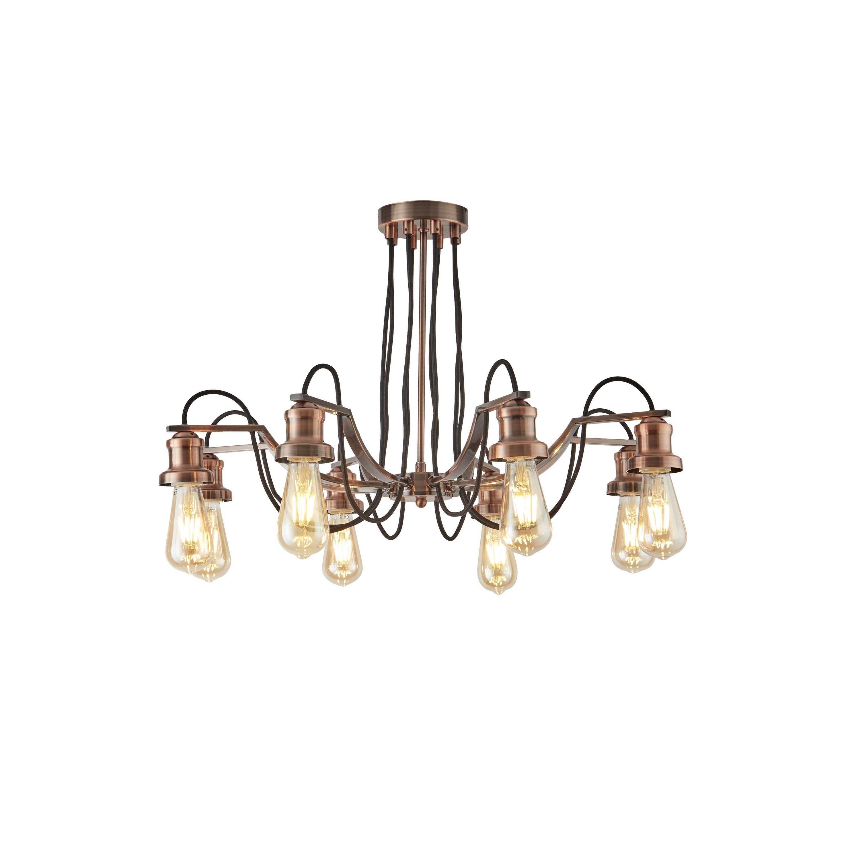 Searchlight Oliva - lampe suspendue - Ø cm - cuivre