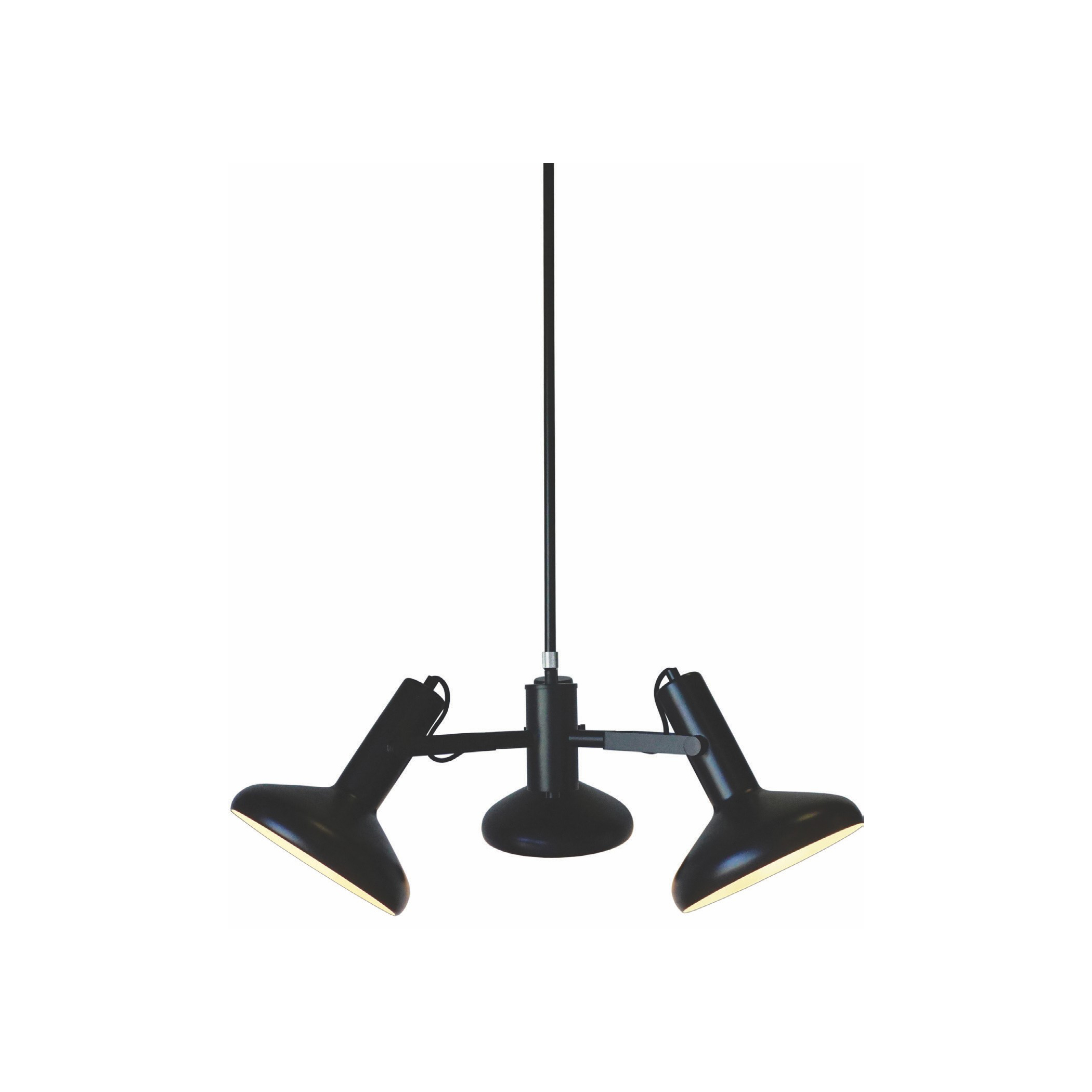 Artdelight Vectro - lampe suspendue - Ø cm - noir