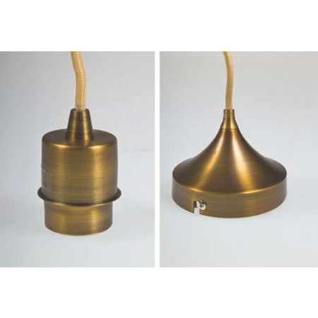 Artdelight Iron 2 - lampe suspendue - Ø cm - bronze
