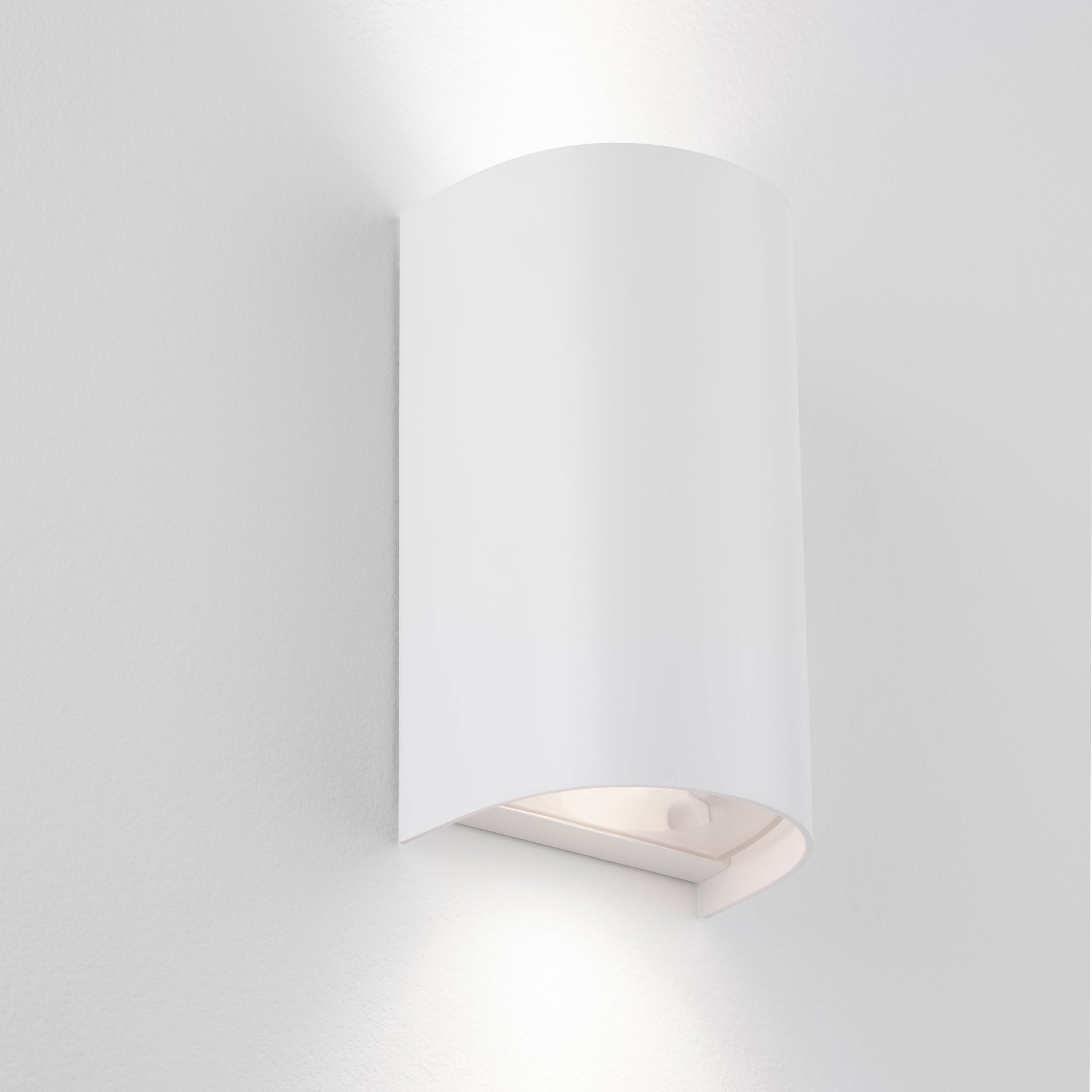 Nova Luce York - applique murale extérieure - ,5 x 8,5 cm - IP65 - blanc sablé