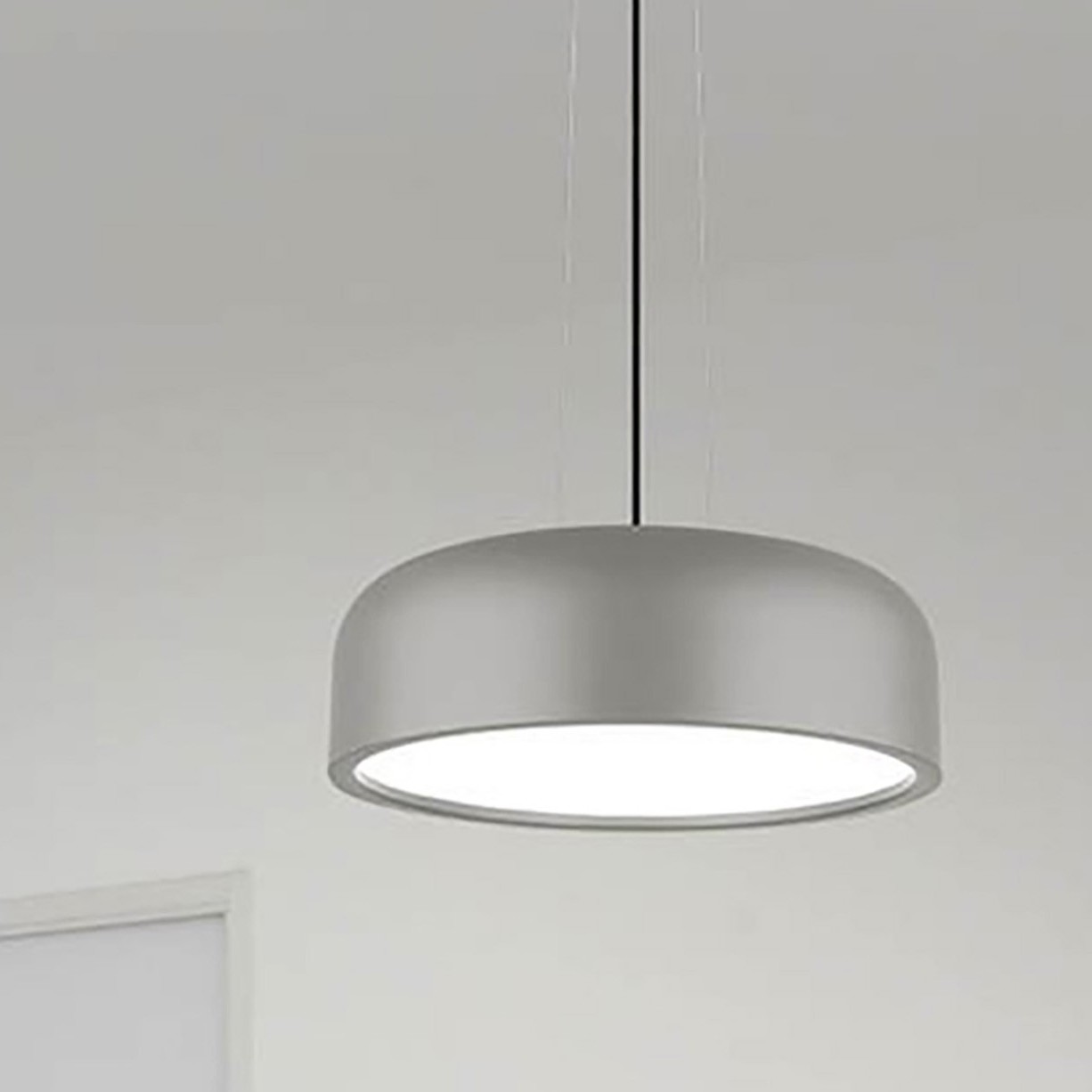 MODÈLE D’EXPOSITION - Nova Luce Perleto - lampe suspendue - Ø cm - gris