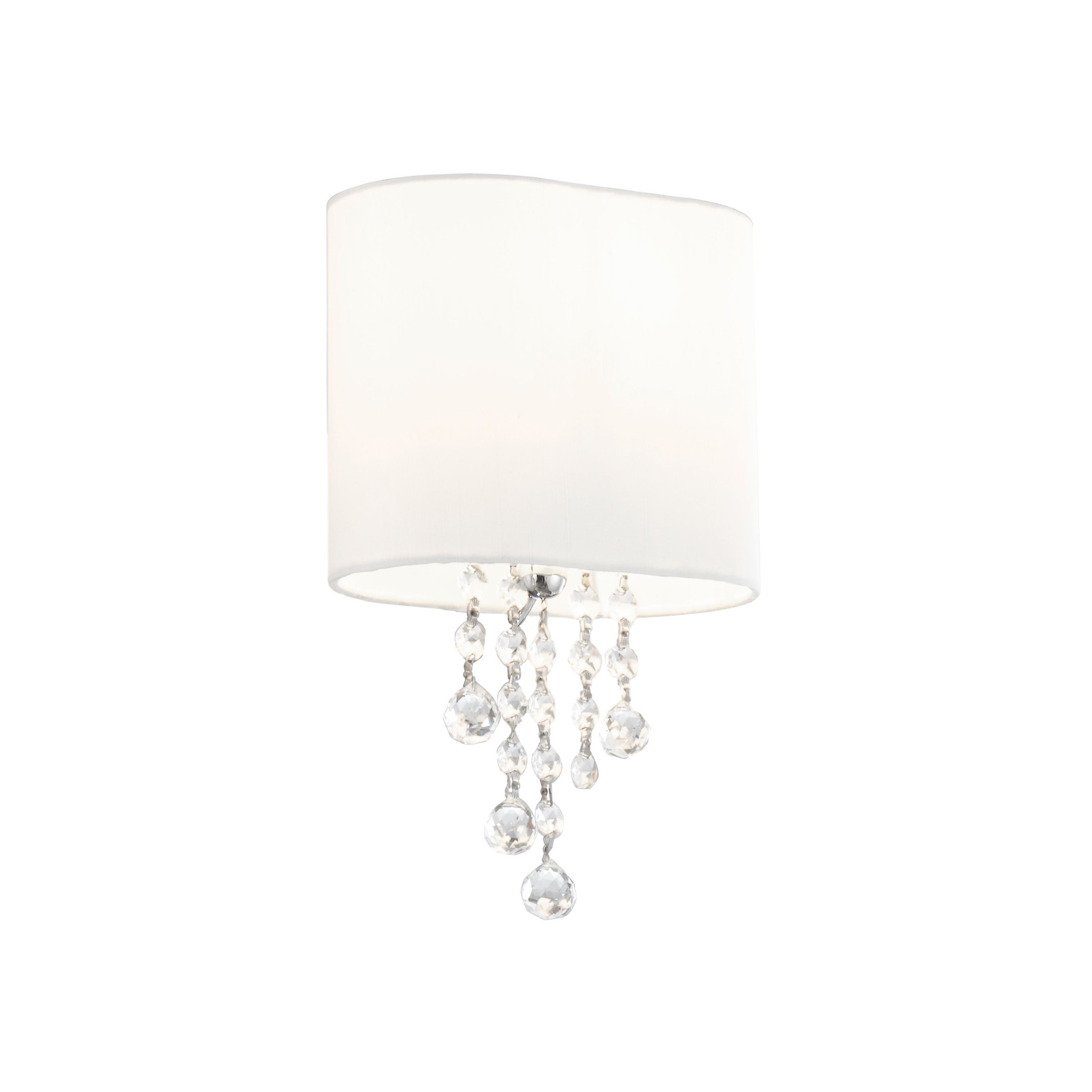 Searchlight Nina - applique murale avec interrupteur - cm - blanc et chrome