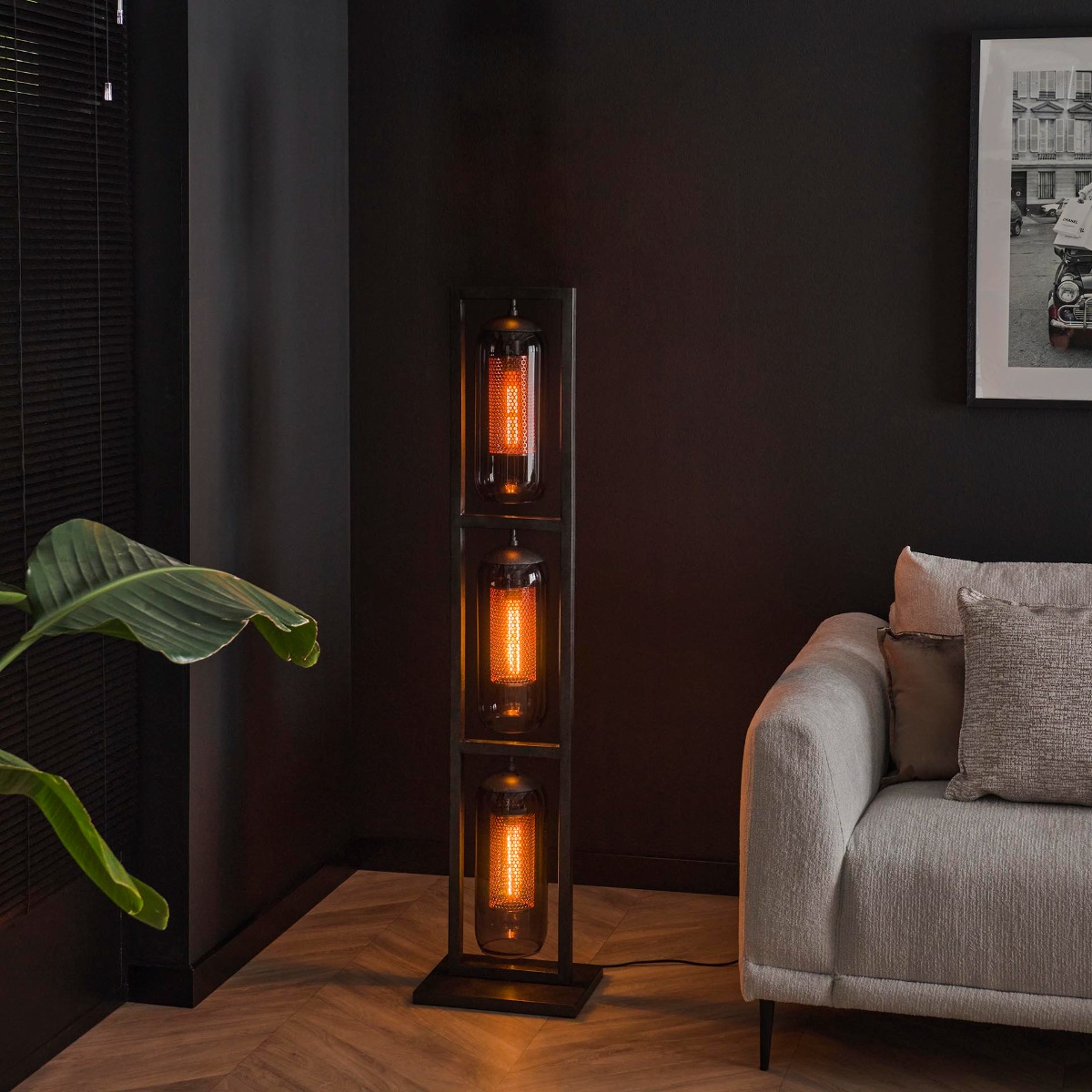 Vico Lantern 3L - lampadaire - x - artic black
