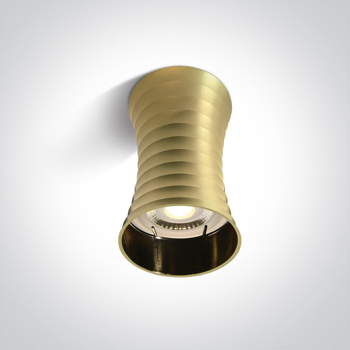 ONE Light Cylindres décoratifs II Aluminium - spot en saillie - Ø ,5 cm - laiton brossé