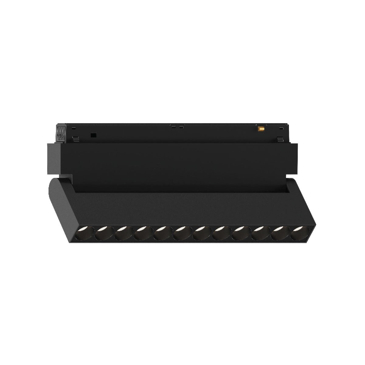 VK Lighting Eiva - système de rails magnétiques - poutre de rail inclinable - 21,9 x 2,15 x 9,9 cm - 12W LED inclus - dimmable DALI - noir