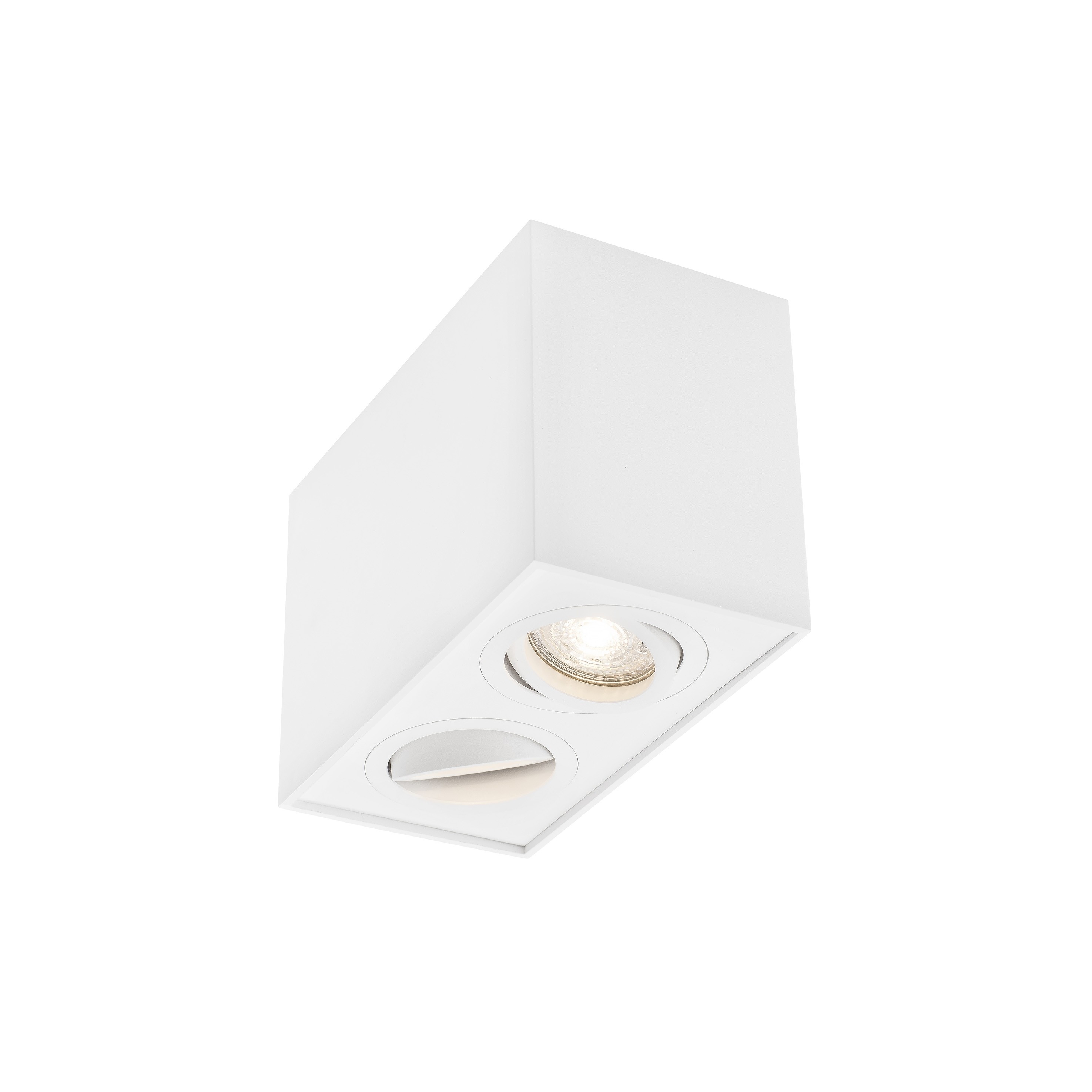 Nova Luce Rende - spot en saillie 2L - ,6 x 12,5 cm - blanc