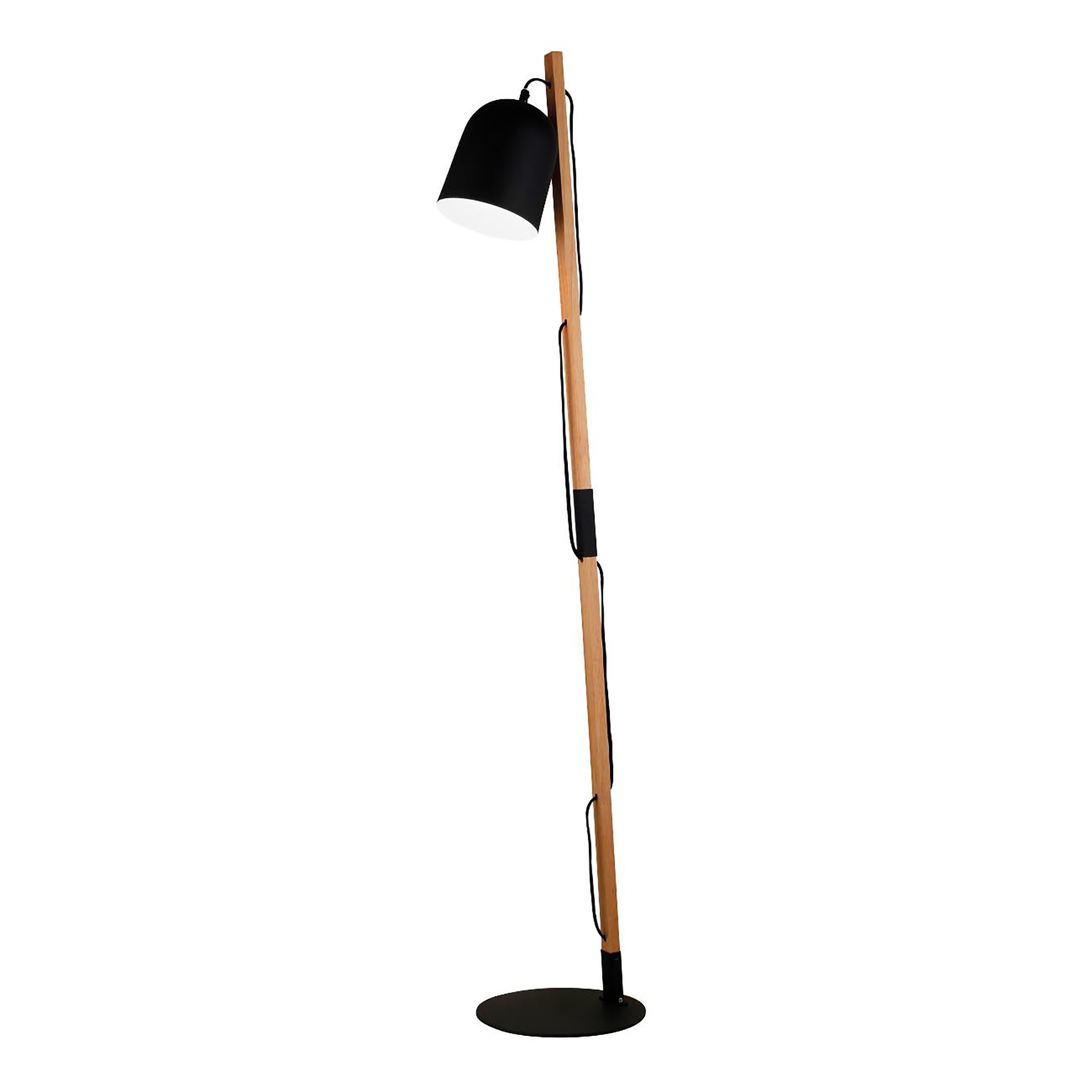 Nova Luce Mutanti - lampadaire - - noir et marron