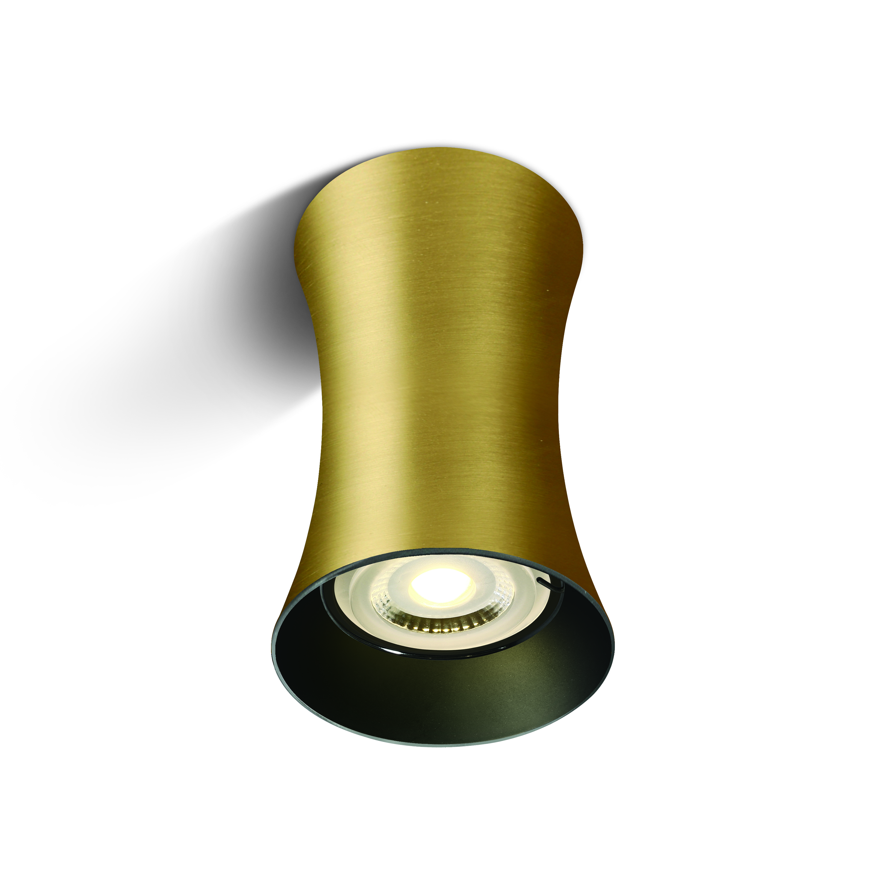 ONE Light Cylindres décoratifs - plafonnier - Ø ,5 cm - laiton brossé