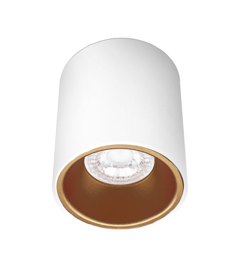 Century Italia Essenza - spot de construction 1L - Ø ,8 cm - or et blanc