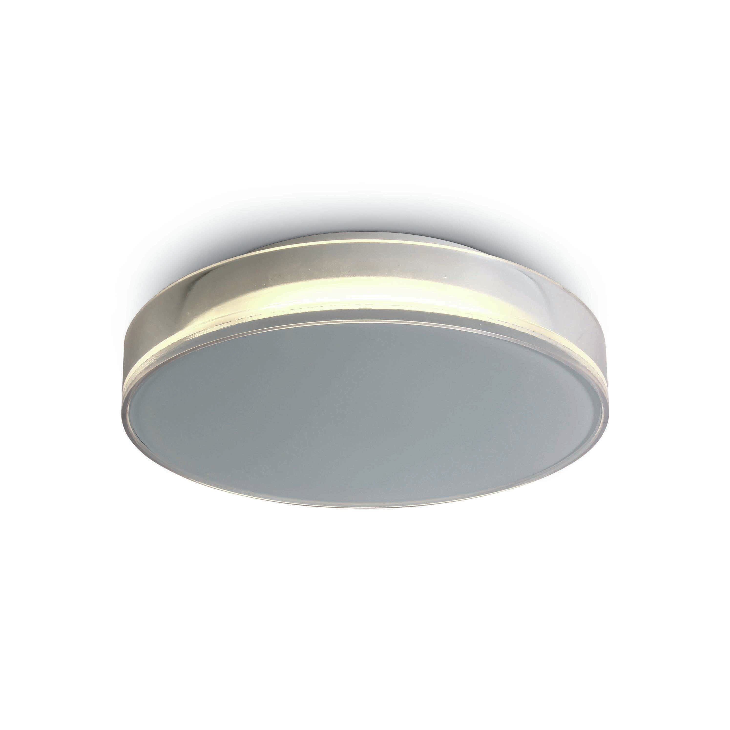 ONE Light Points lumineux intérieurs/extérieurs - plafonnier/mural extérieur - Ø 23,8 x 5,4 cm - 12W LED inclus - IP65 - blanc