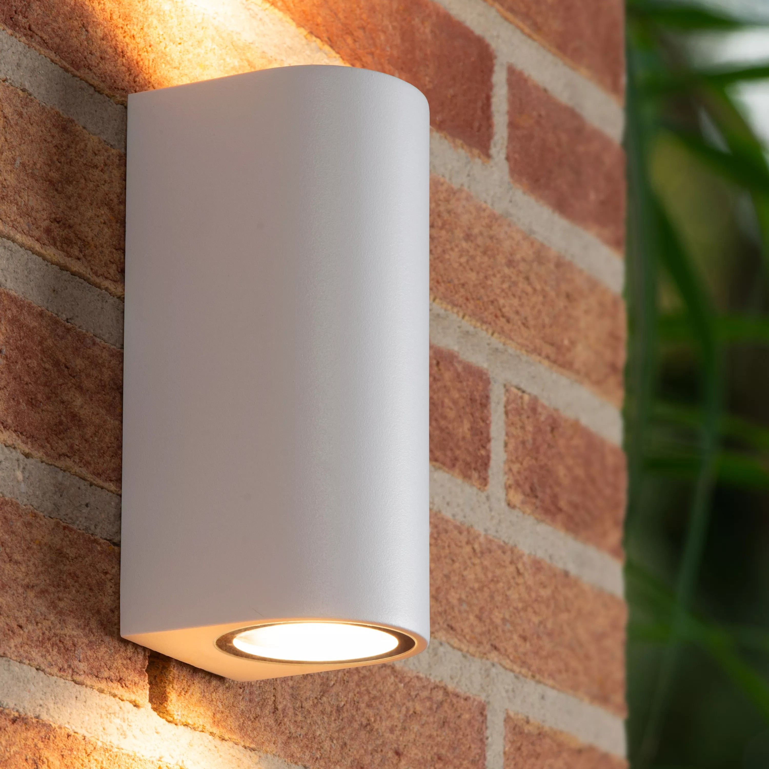 Lucide Zaro Round - applique murale extérieure - 7,8 x 6,8 x - IP44 - blanc