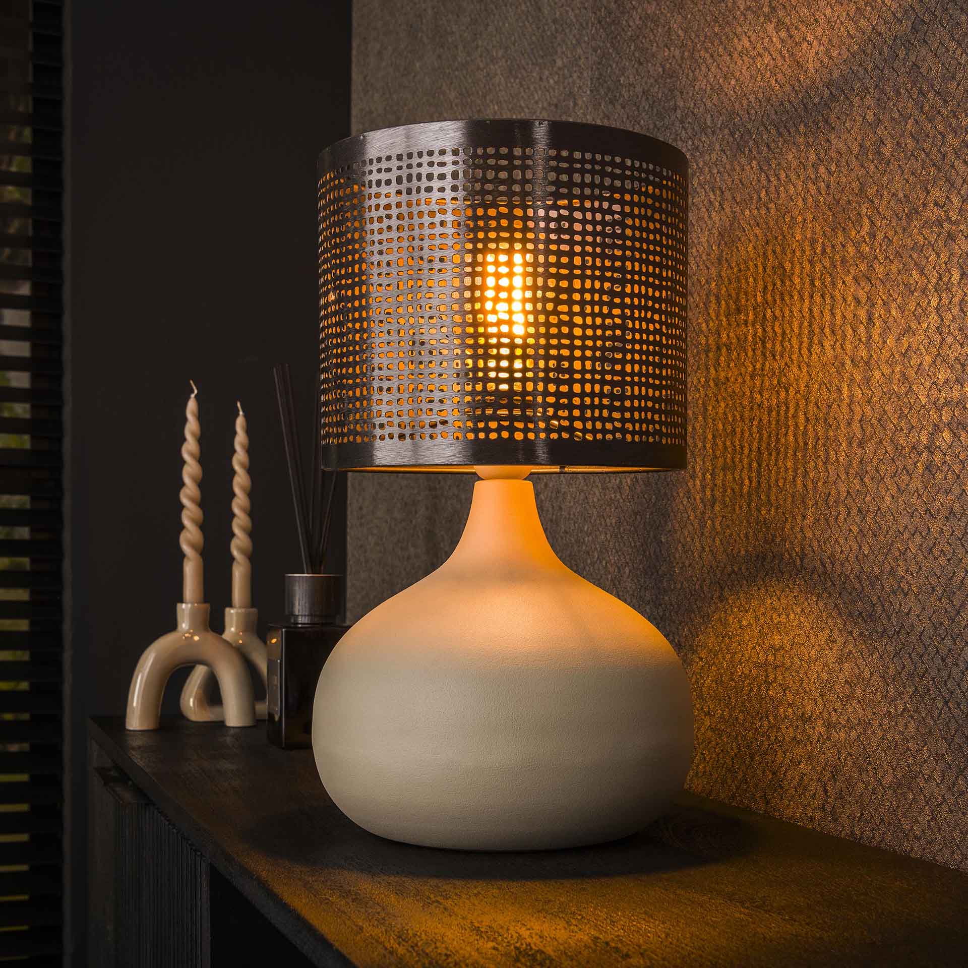 Vico Straight - lampe à poser - Ø cm - gris