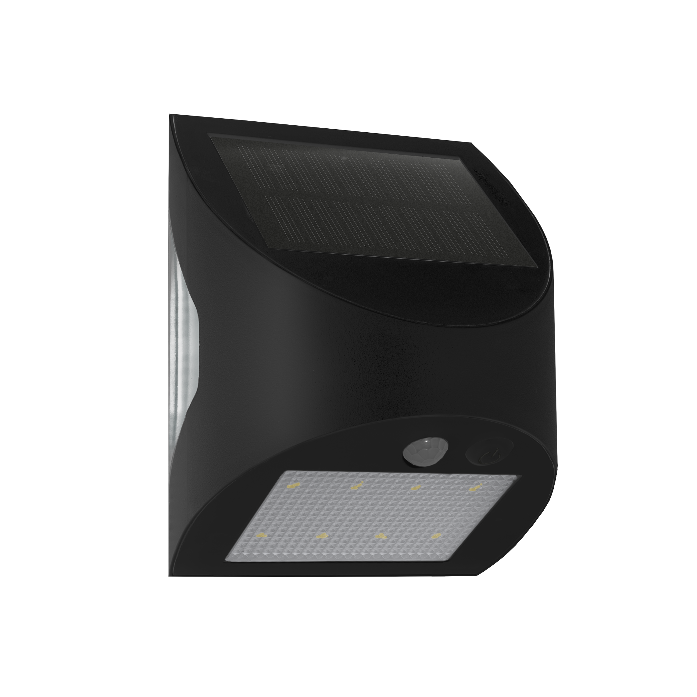 Century Italia Arcadia Max - lampe murale extérieure à énergie solaire avec capteur - 10,5 x cm - LED 3W inclus - IP65 - noir