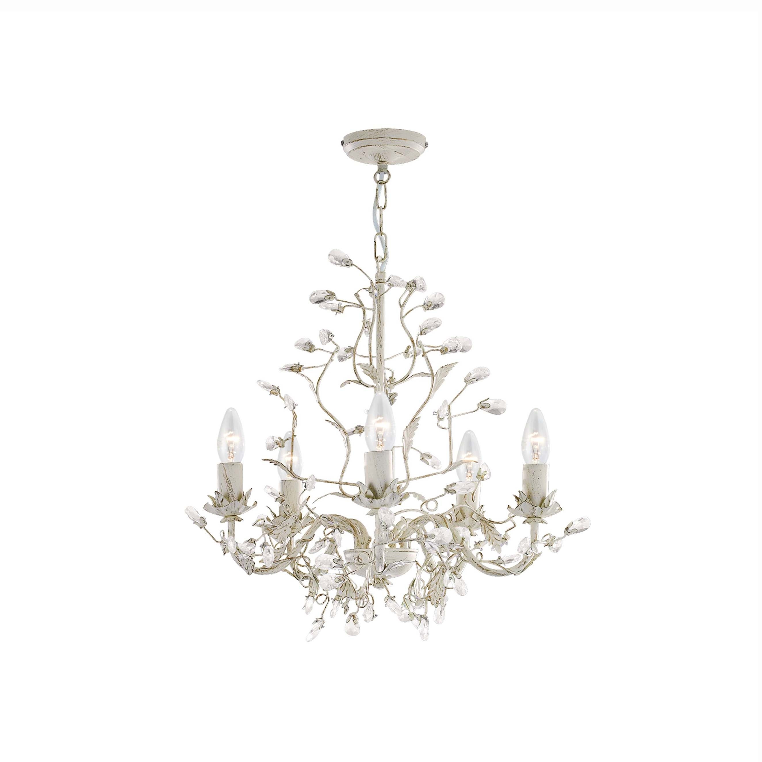 Searchlight Almandite - lustre - Ø cm - crème or
