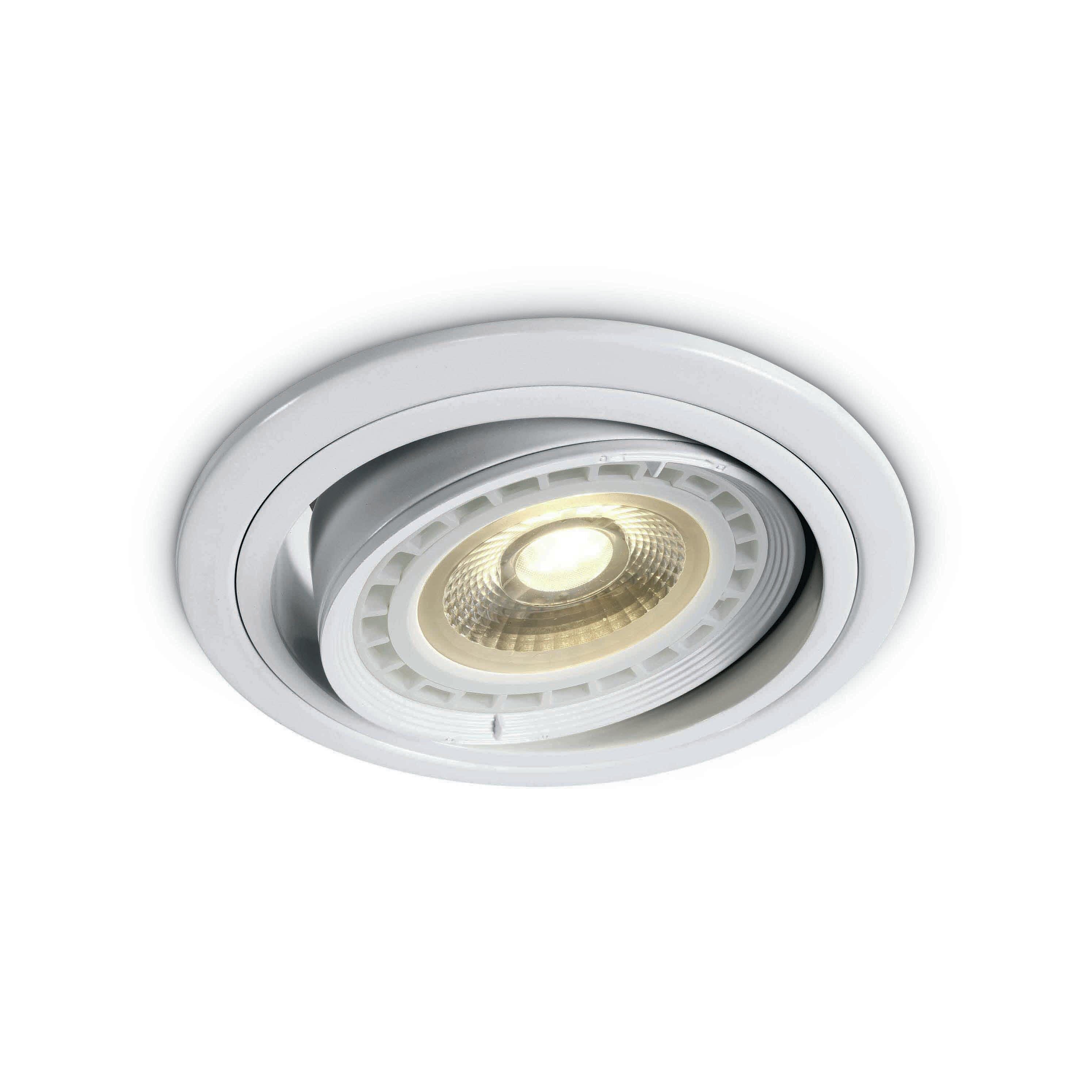 ONE Light Adjustable Round - spot à encastrer - Ø 175 mm, Ø 155 mm à encastrer - blanc