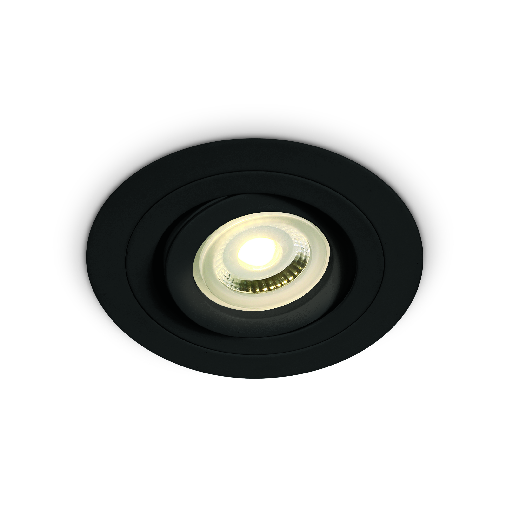 ONE Light - spot encastrable - Ø 92 mm, Ø 80 mm encastrable - noir