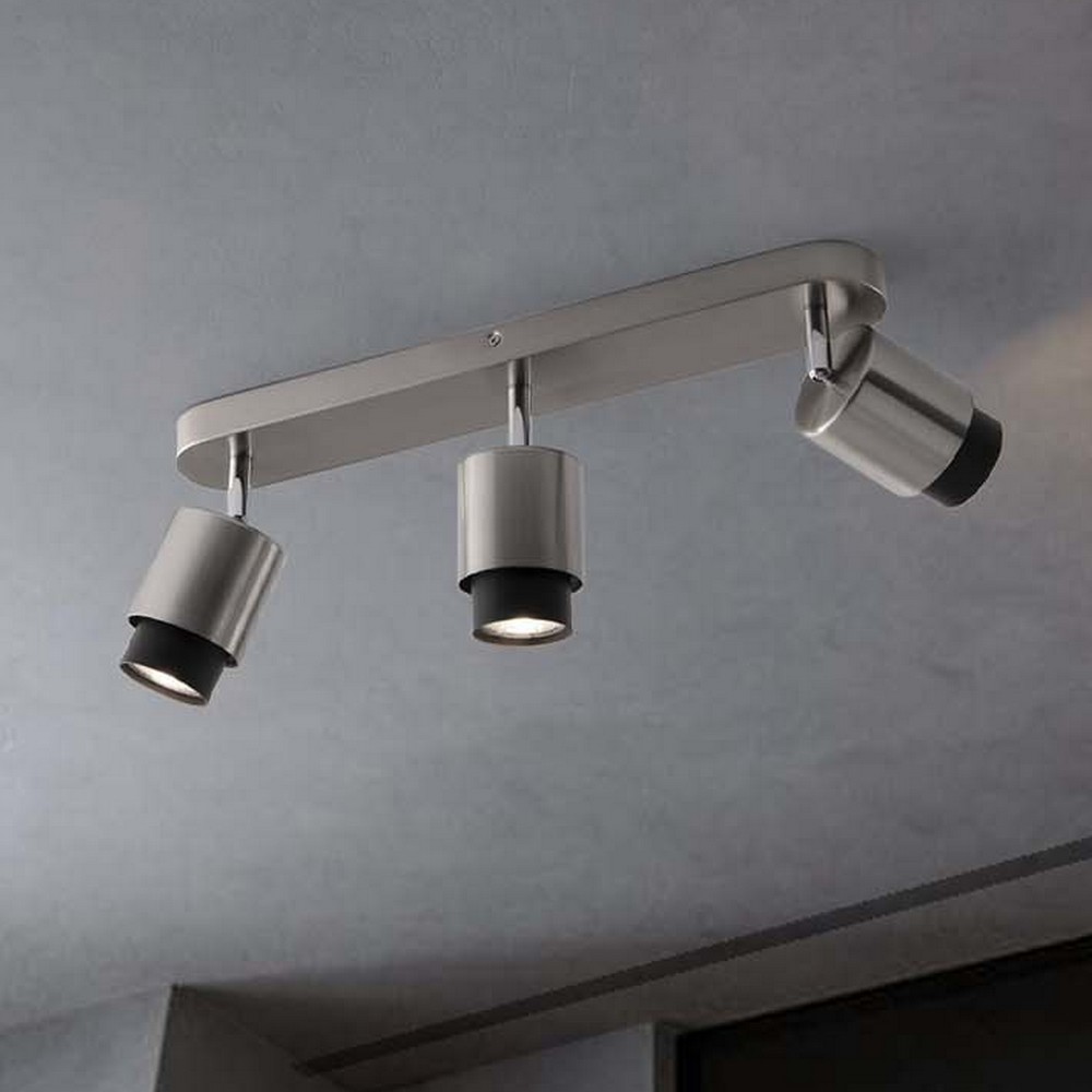 Nova Luce Ison - spot en saillie 3L - x - nickel satiné
