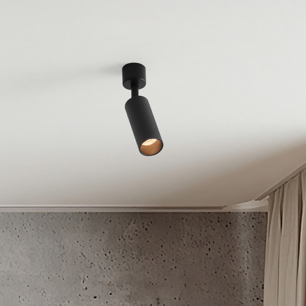 Nova Luce Comet - plafonnier - Ø cm - noir sablé — vue 3
