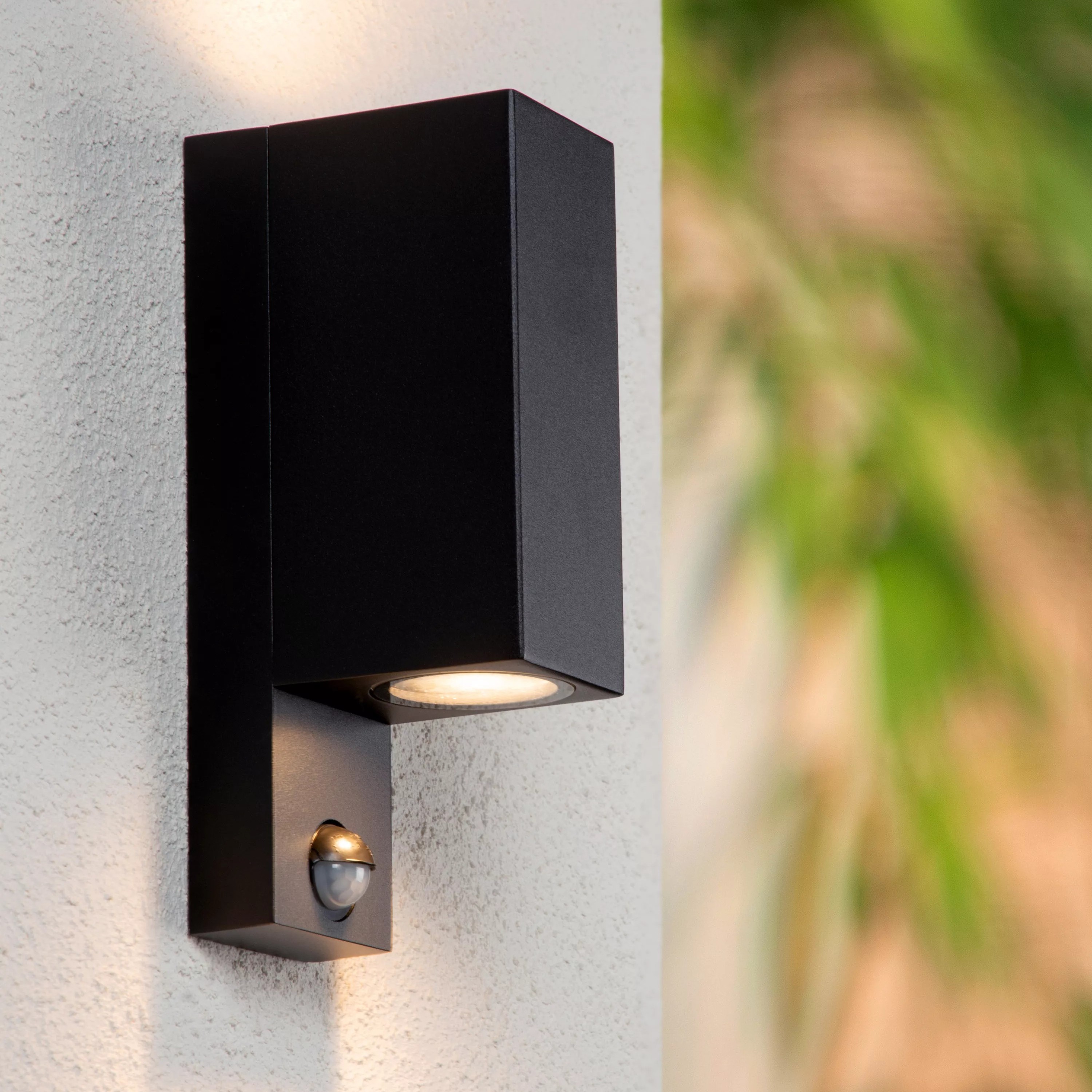 Lucide Zaro - Applique d'extérieur avec détecteur - ,4 x - IP65 - noir — vue 3