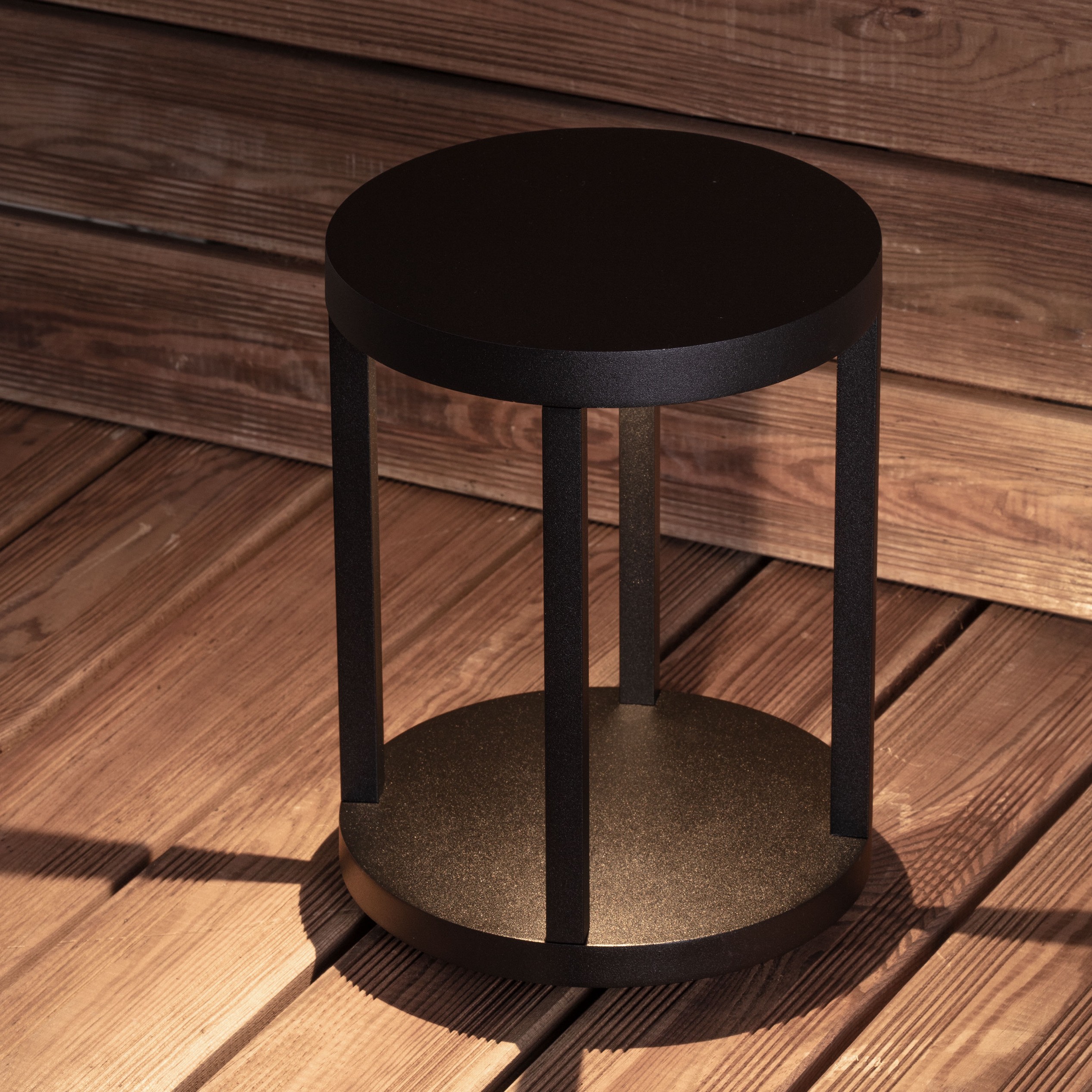 Nova Luce Optus - lampe de jardin - Ø 20,5 x - 9W LED inclus - IP65 - anthracite foncé