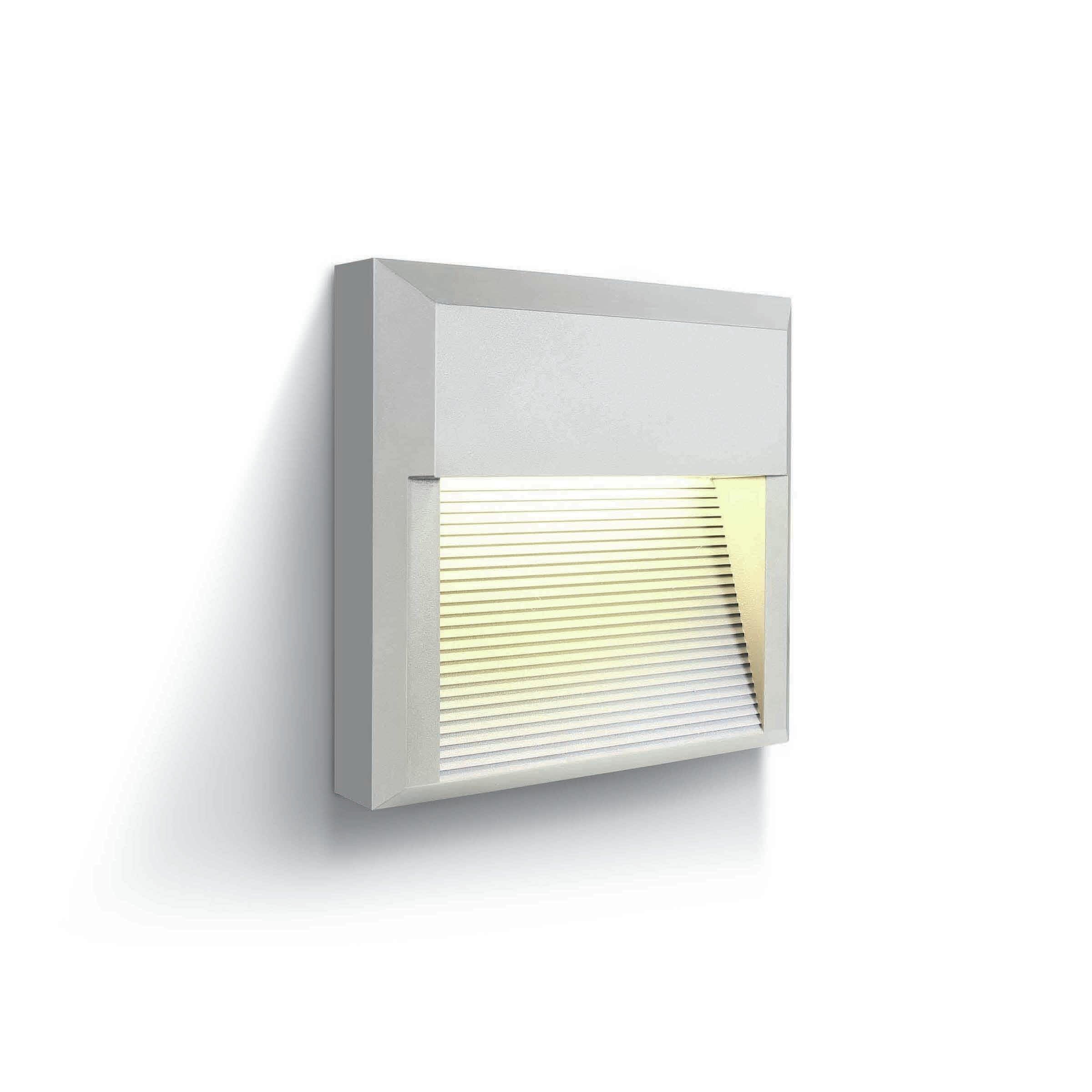 ONE Light Outdoor Dark Lights - applique murale d"extérieur - 19,7 x 5,2 x 19,7 cm - 8W LED inclus - IP65 - blanc