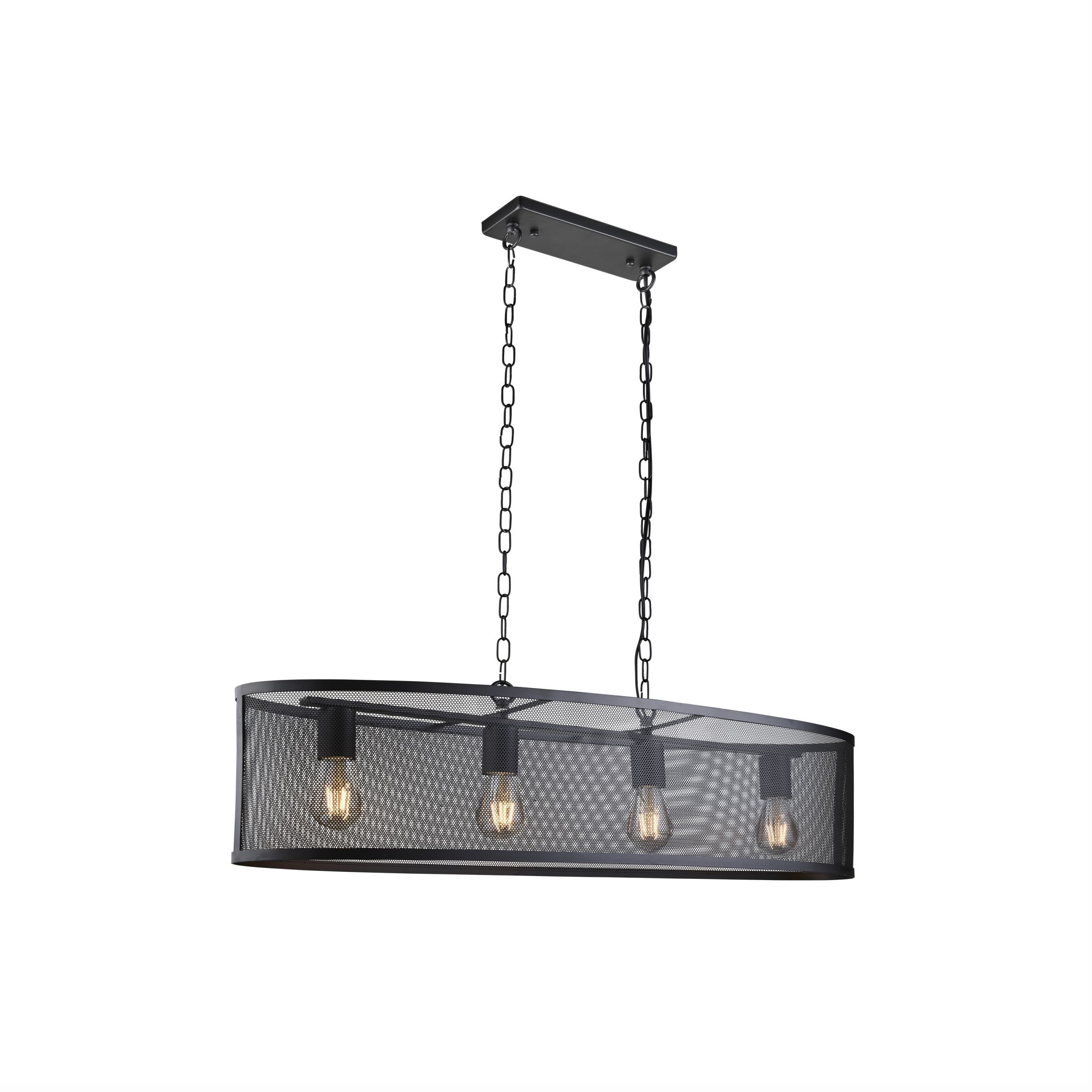Searchlight Fishnet - lampe suspendue - x - noir mat
