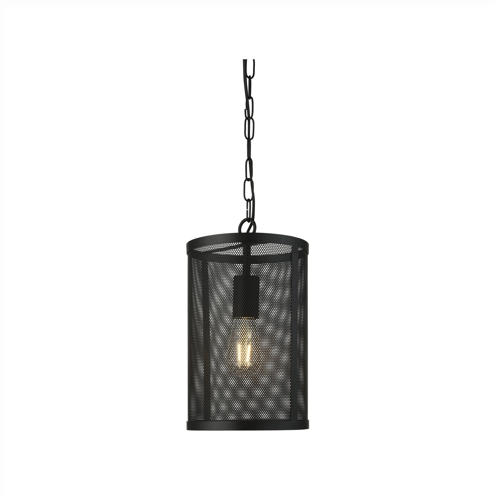 Searchlight Fishnet - lampe suspendue - Ø cm - noir mat