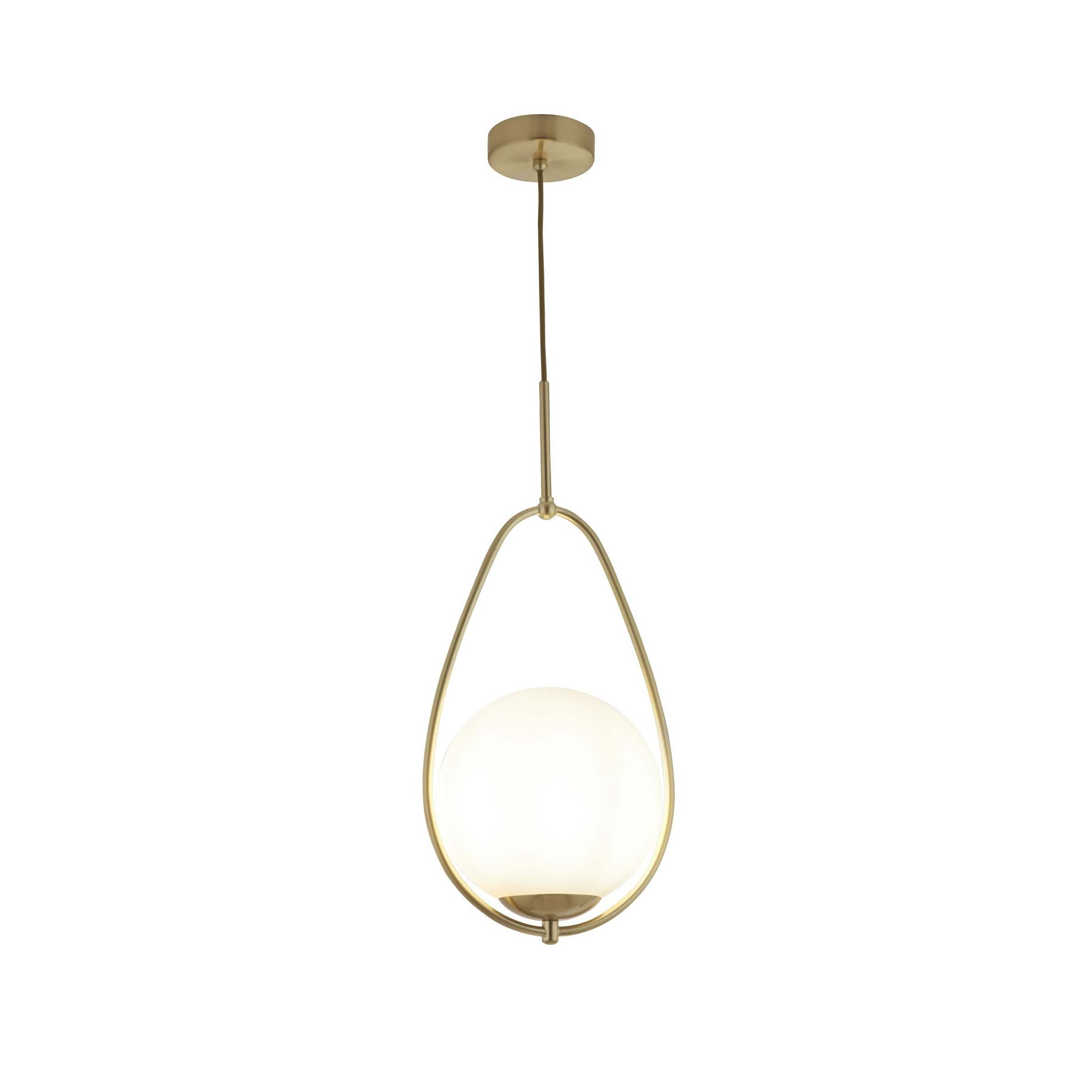 Searchlight Avalon - lampe suspendue - Ø cm - blanc et or