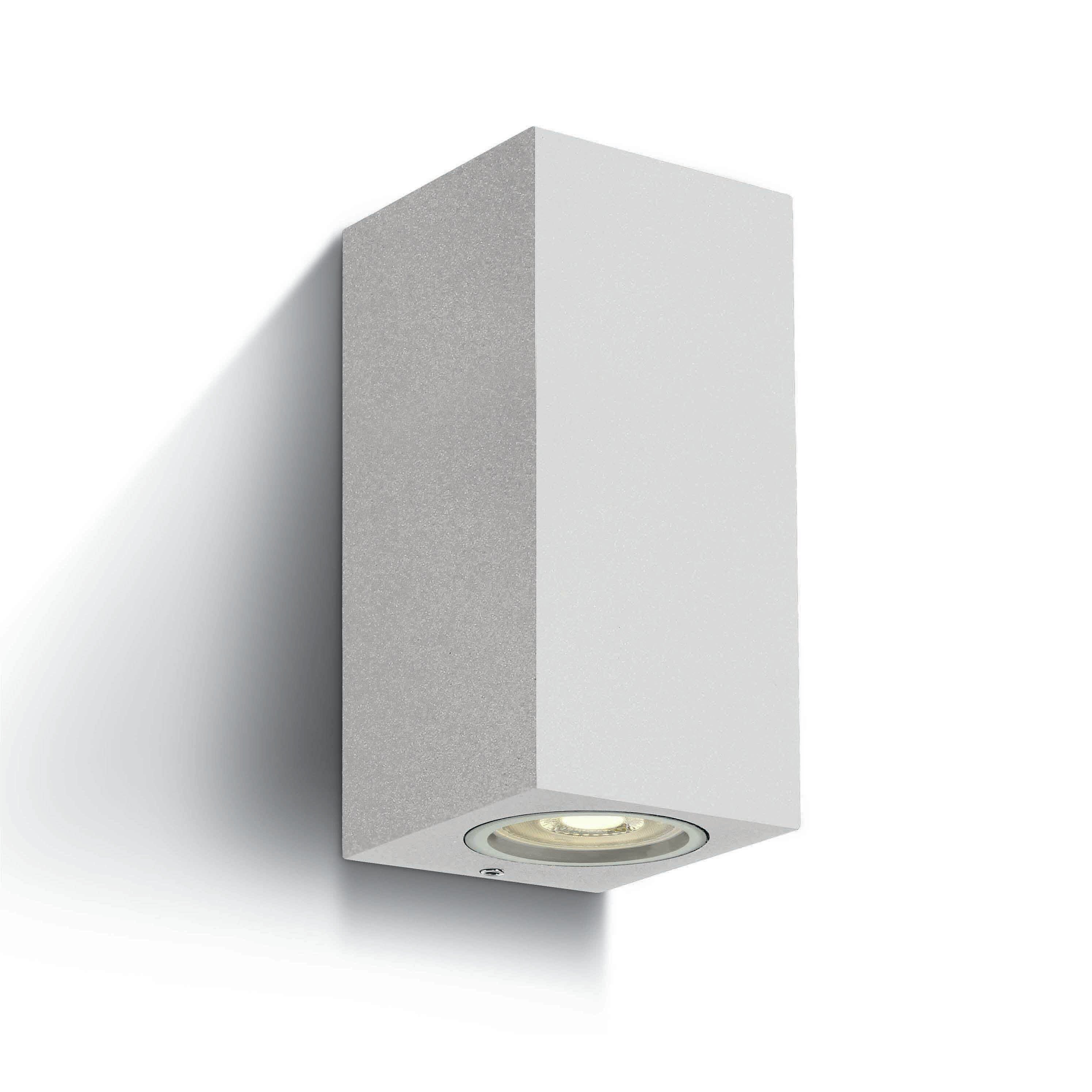 ONE Light GU10 Outdoor Cube Lights - appliques murales d"extérieur - ,7 x 16,5 cm - IP65 - blanc