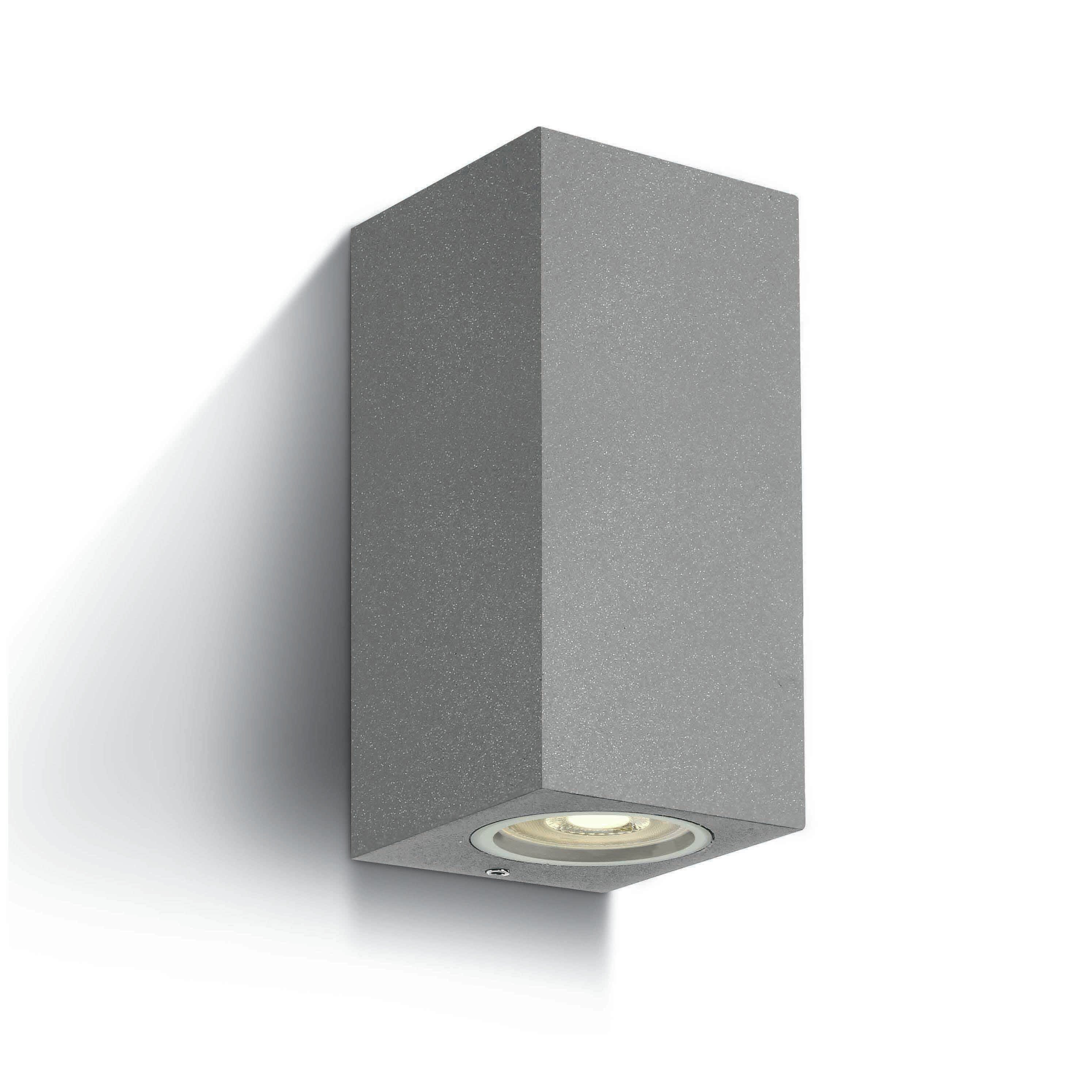 ONE Light GU10 Outdoor Cube Lights - appliques d"extérieur - ,7 x 16,5 cm - IP65 - gris