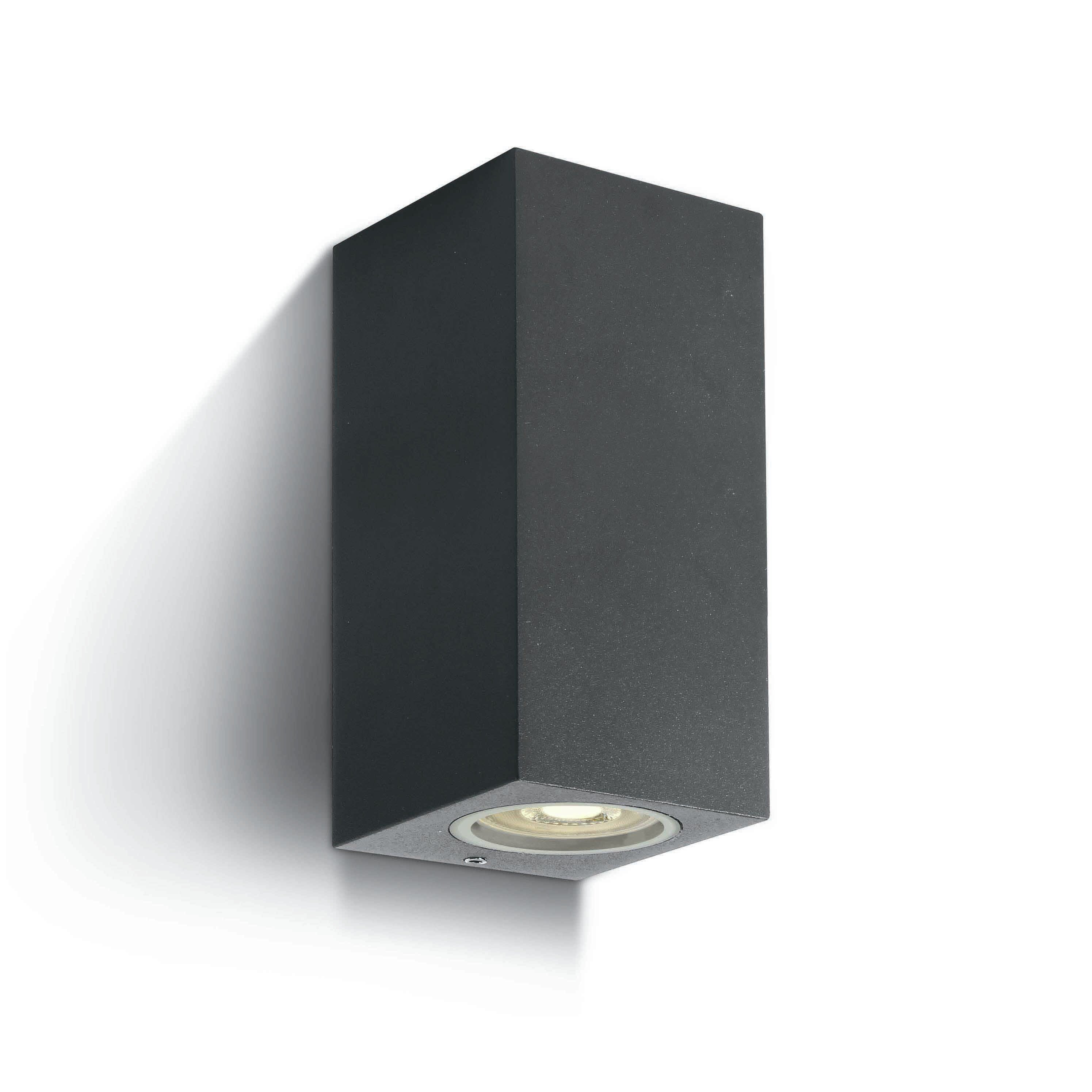 ONE Light GU10 Outdoor Cube Lights - appliques d"extérieur - ,7 x 16,5 cm - IP65 - anthracite