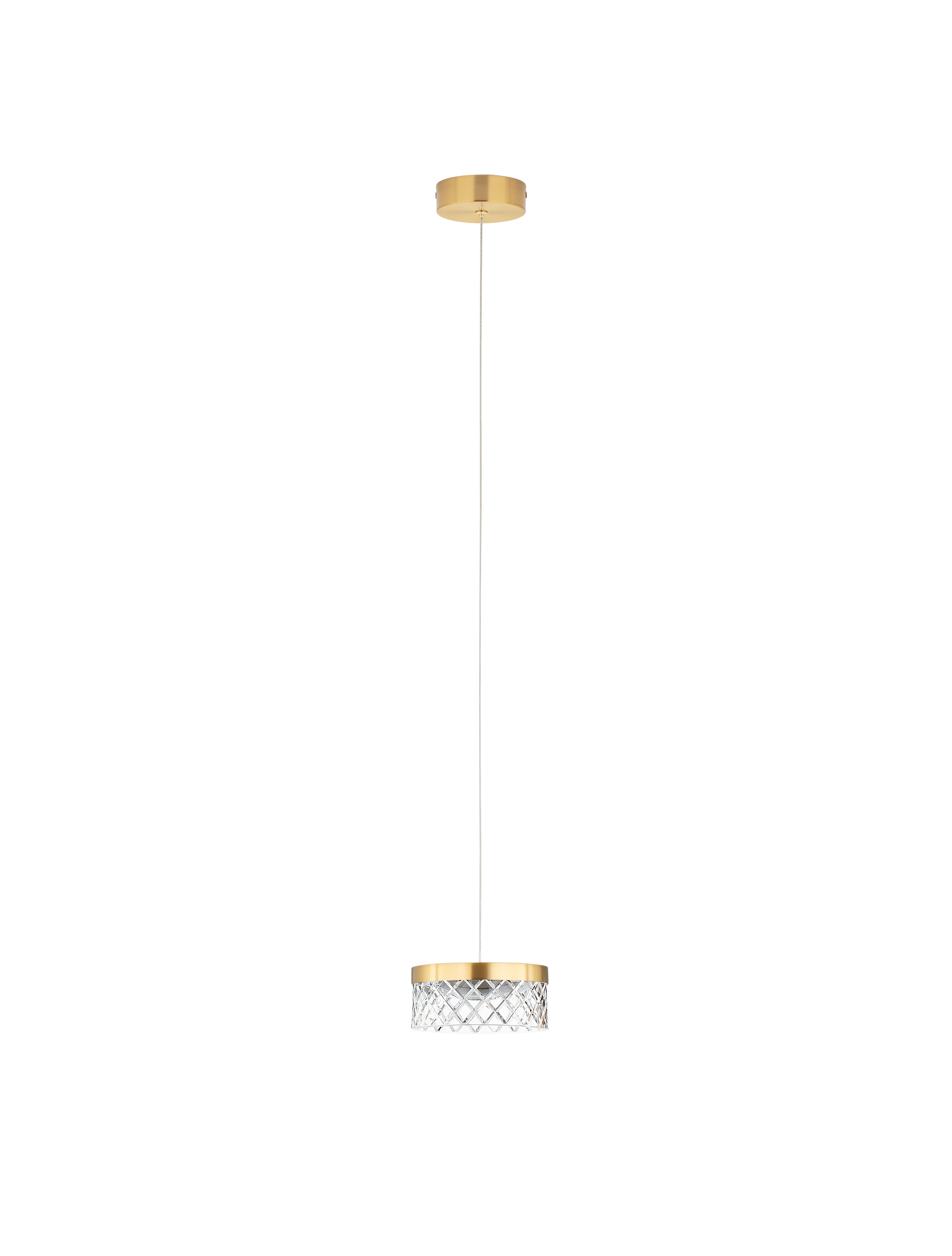 Nova Luce Bion - lampe suspendue - Ø cm - 6W LED inclus - laiton doré