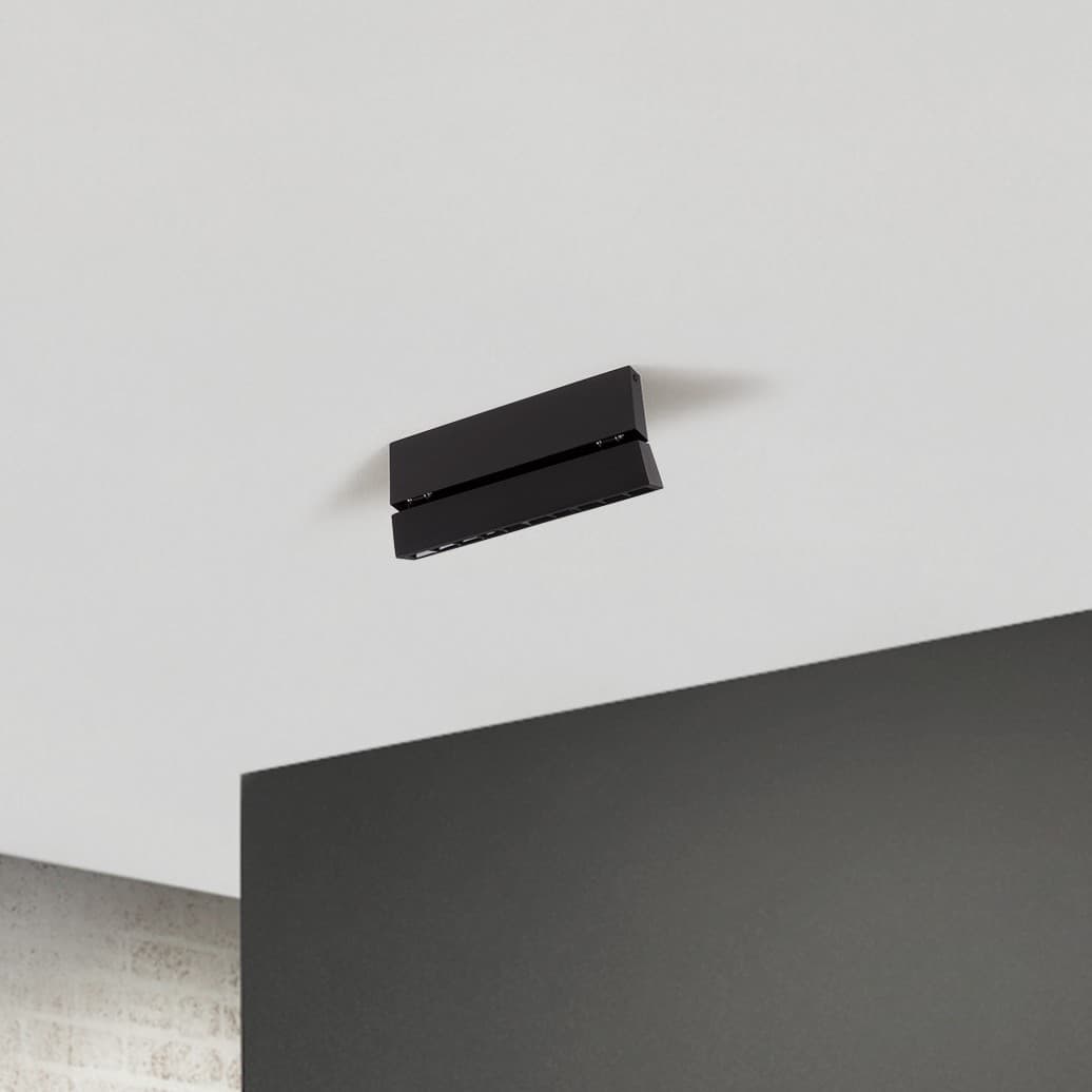 Nova Luce Pad - plafonnier - 27,5 x ,2 cm - 15W LED inclus - noir