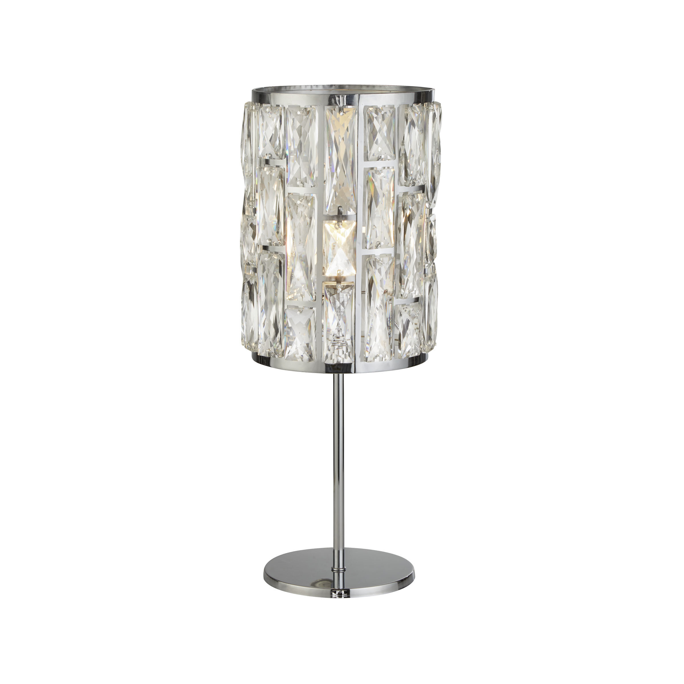 Searchlight Bijou - lampe à poser - Ø 19,5 x - chrome