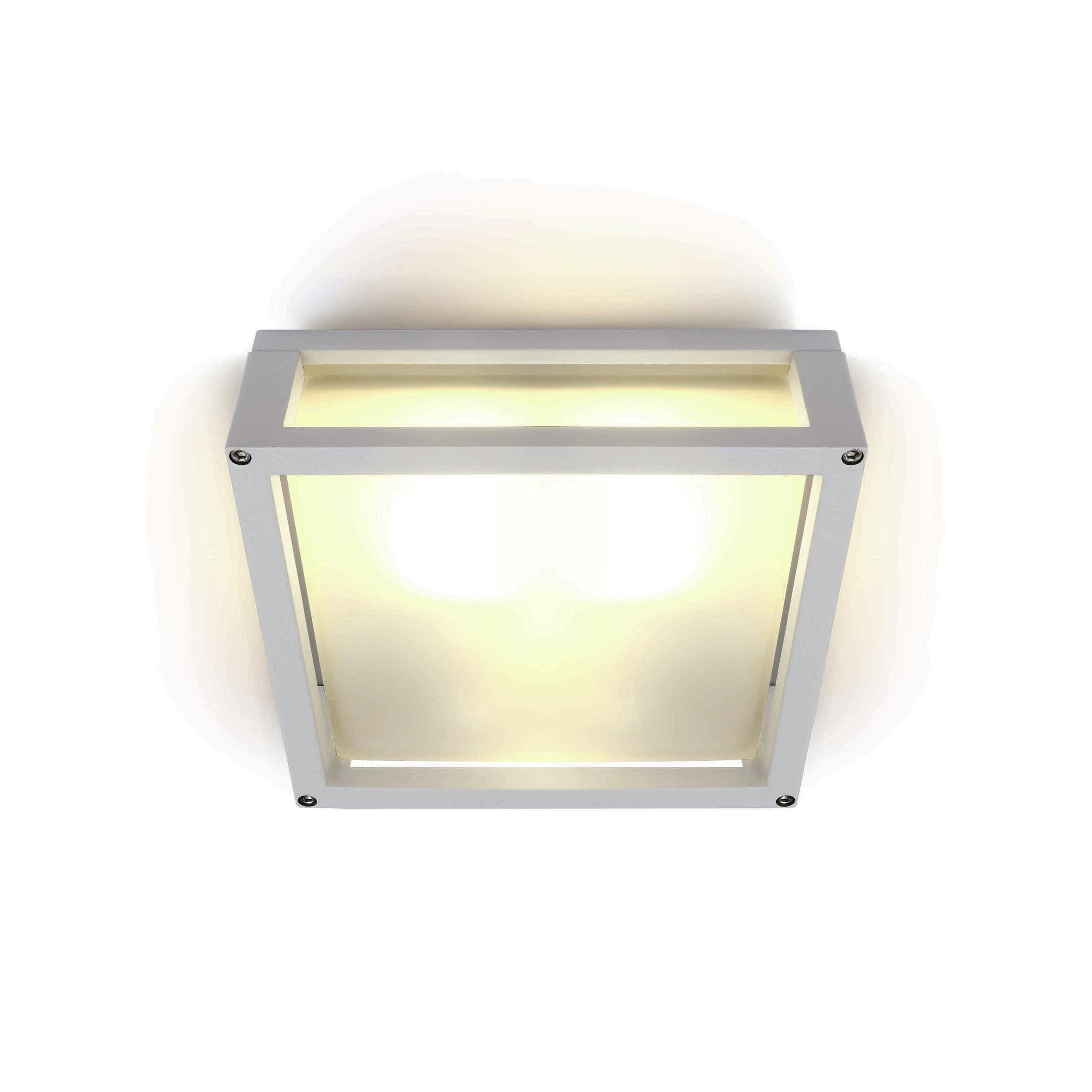 ONE Light Outdoor E27 Square - plafonnier extérieur - x 9,5 cm - IP54 - blanc