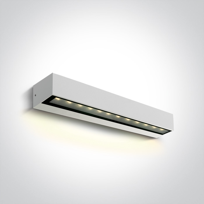 ONE Light Linear Outdoor Series Simple Sided - applique murale - ,6 x 6,6 cm - 9W LED inclus - IP65 - blanc