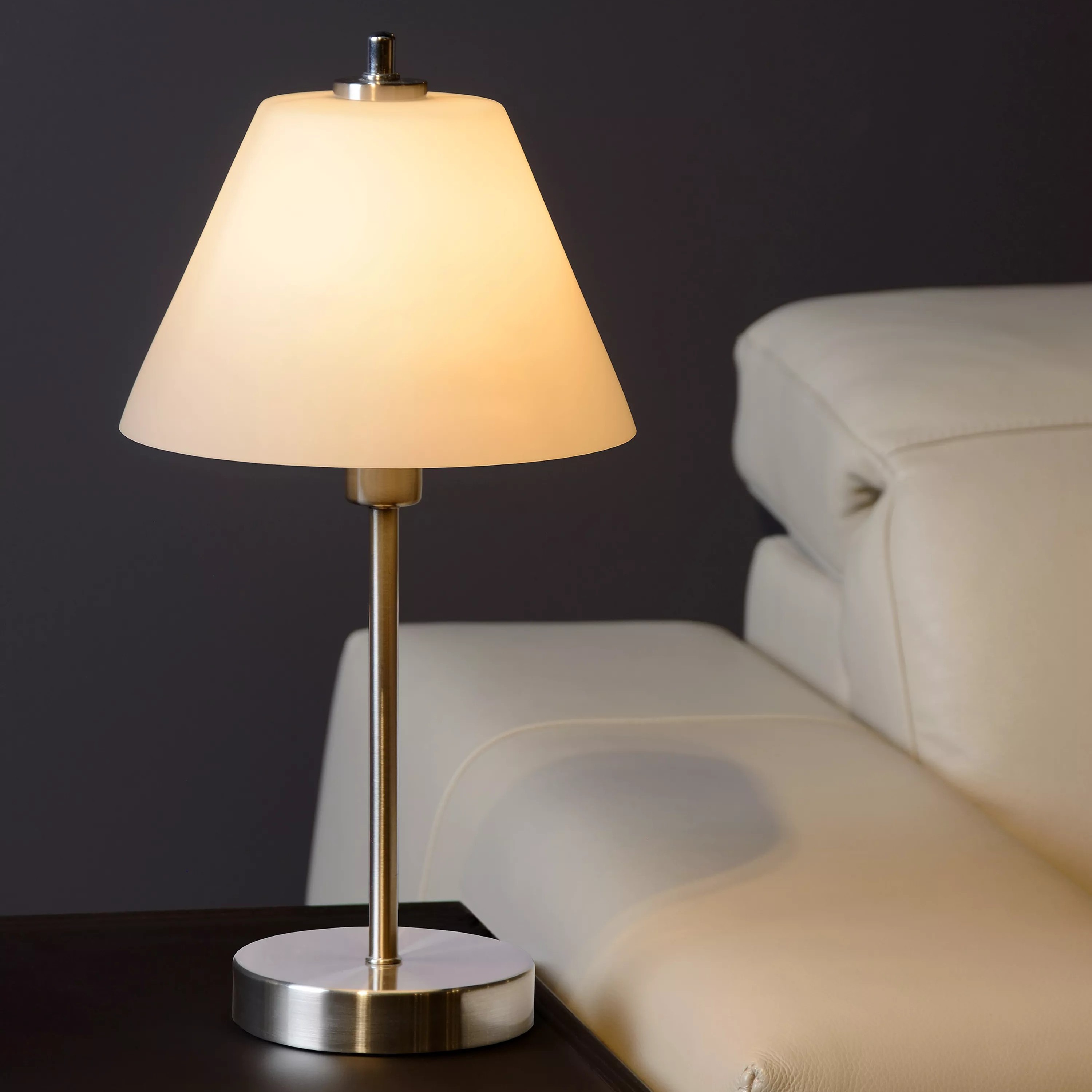 Lucide Touch Two - lampe à poser - - chrome satiné
