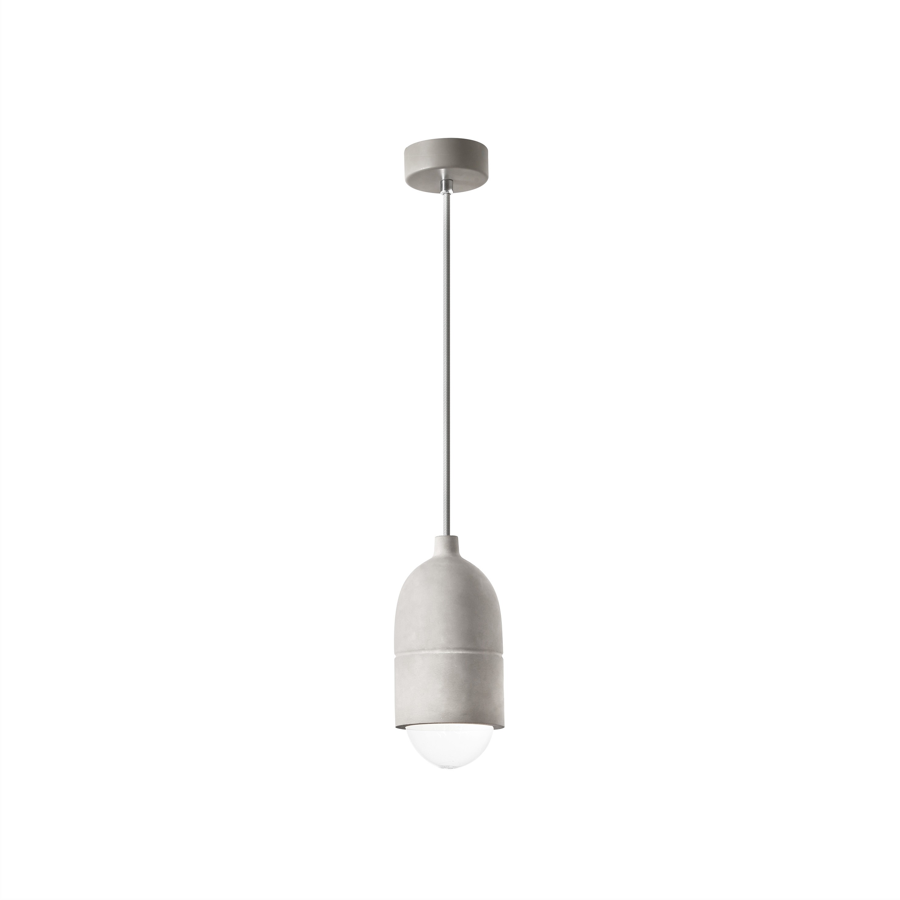 Nova Luce Alanzo - lampe suspendue - Ø cm - gris