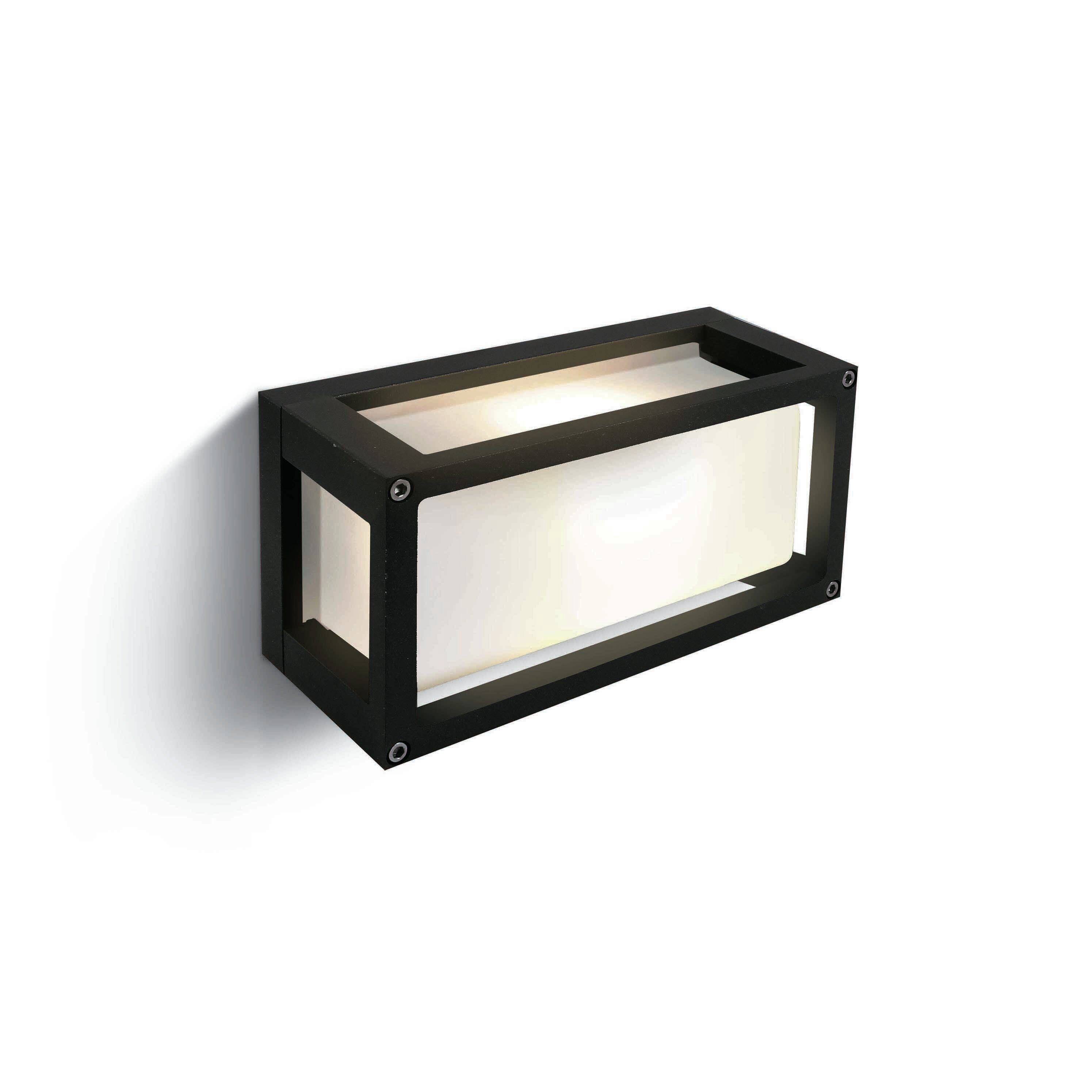 ONE Light Outdoor E27 Square - applique murale extérieure - ,5 x 12,5 cm - IP54 - noir