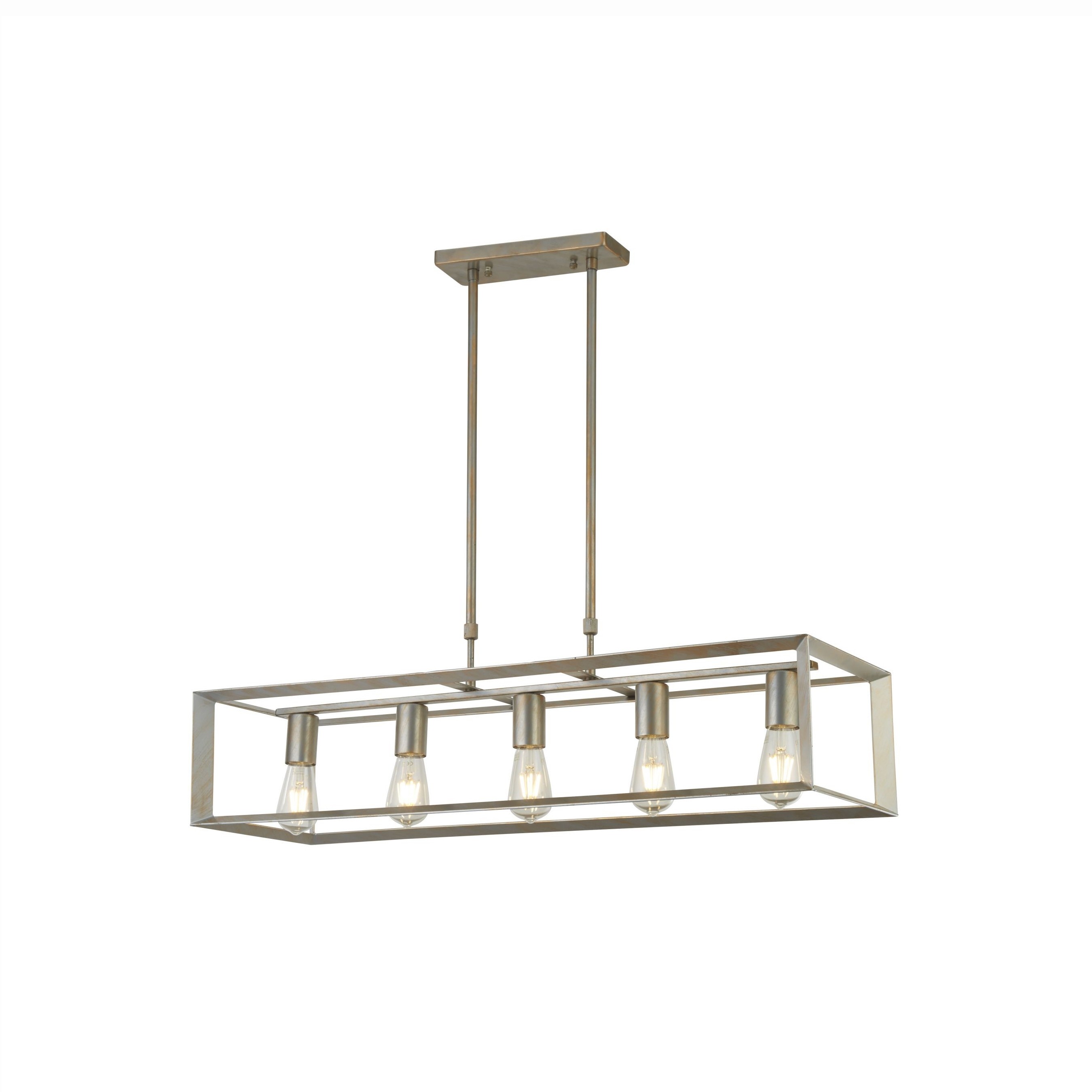 Searchlight Heaton - lampe suspendue - x - argent brossé et or