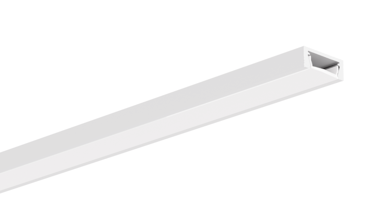 Klus MICRO-PLUS - Profilé LED - 1,6 x 0,6 cm - blanc