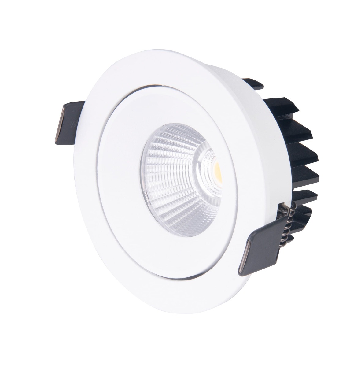 Maxlight Cyklop - spot encastré - Ø 90 mm, Ø 80 mm encastré - 12W LED inclus - IP65 - blanc