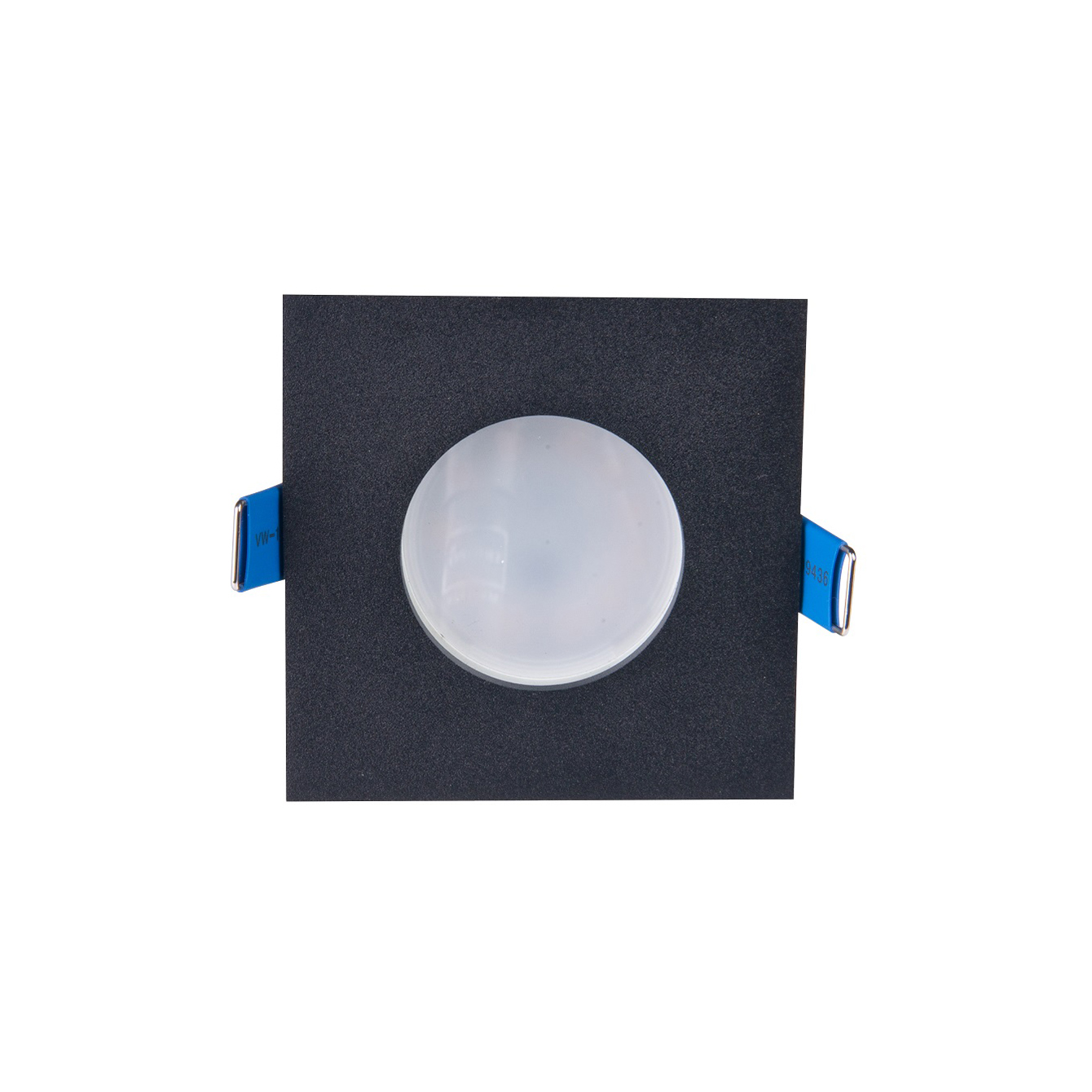 Maxlight Square - spot encastré - mm, Ø 68 mm taille d"encastrement - IP44 - noir