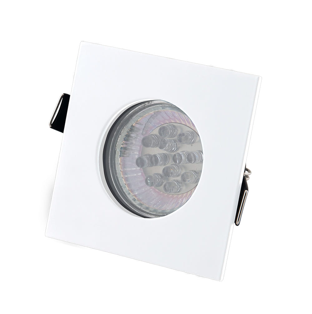 Maxlight Square - spot encastré - mm, Ø 68 mm taille d"encastrement - IP44 - blanc