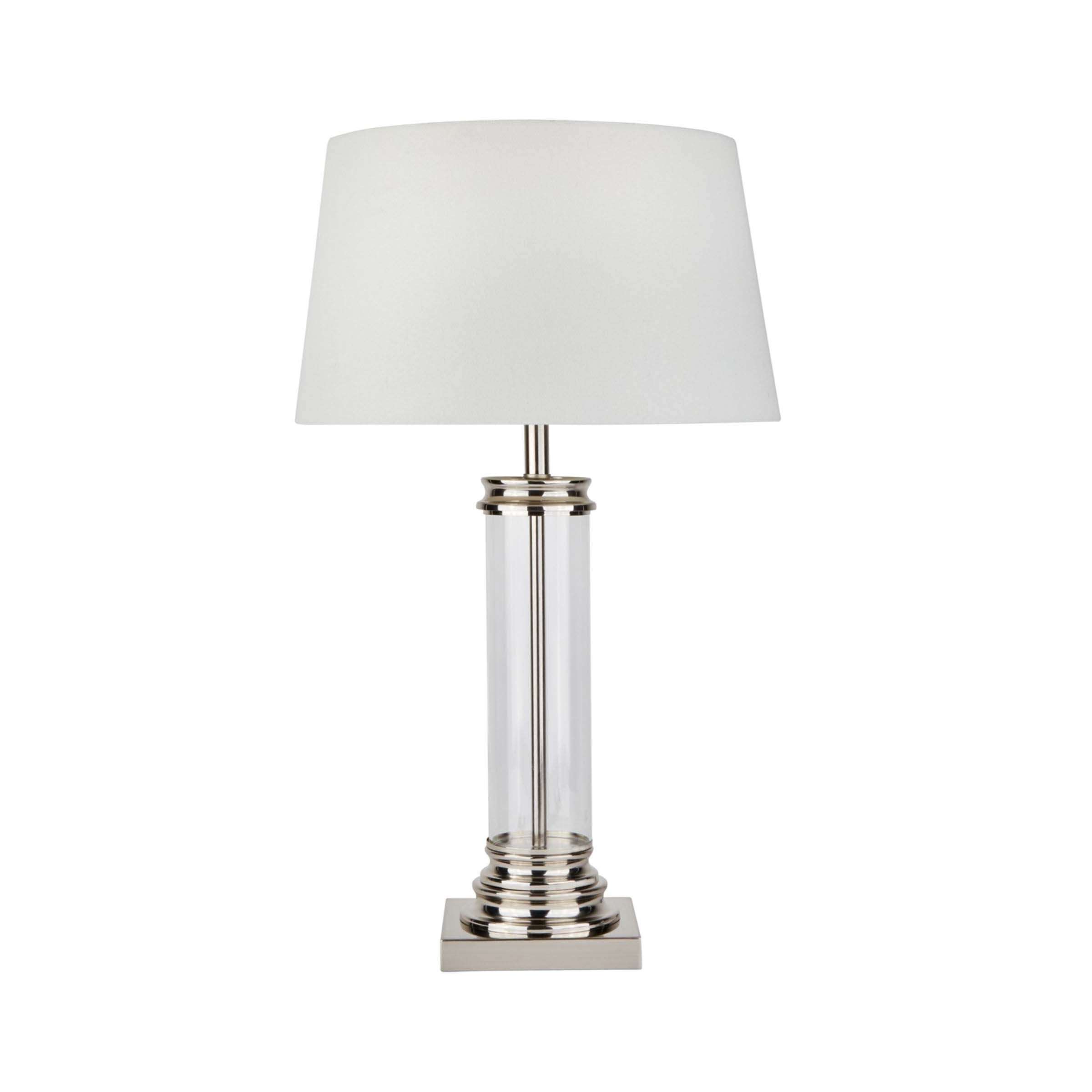 Searchlight Pedestal - lampe à poser - Ø cm - argent satiné