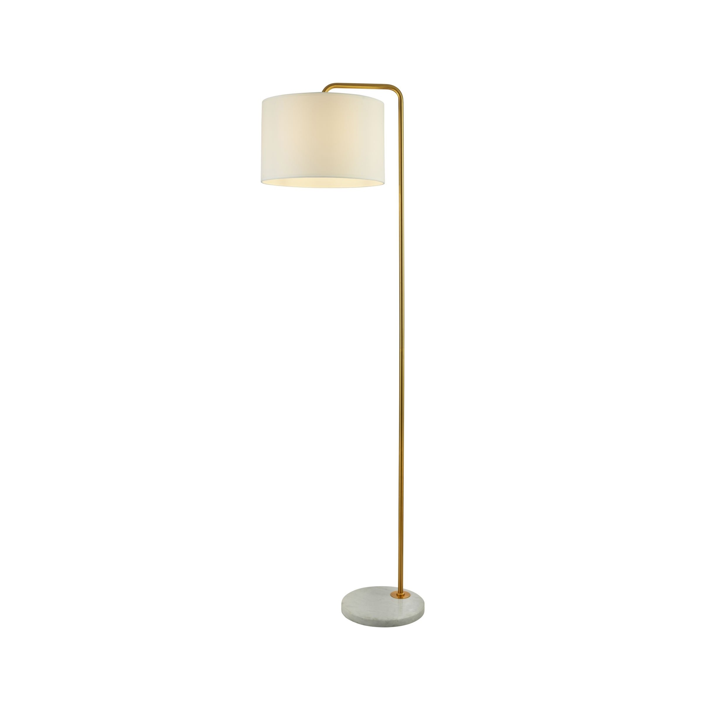 Searchlight Gallow - lampadaire - - or et blanc opale