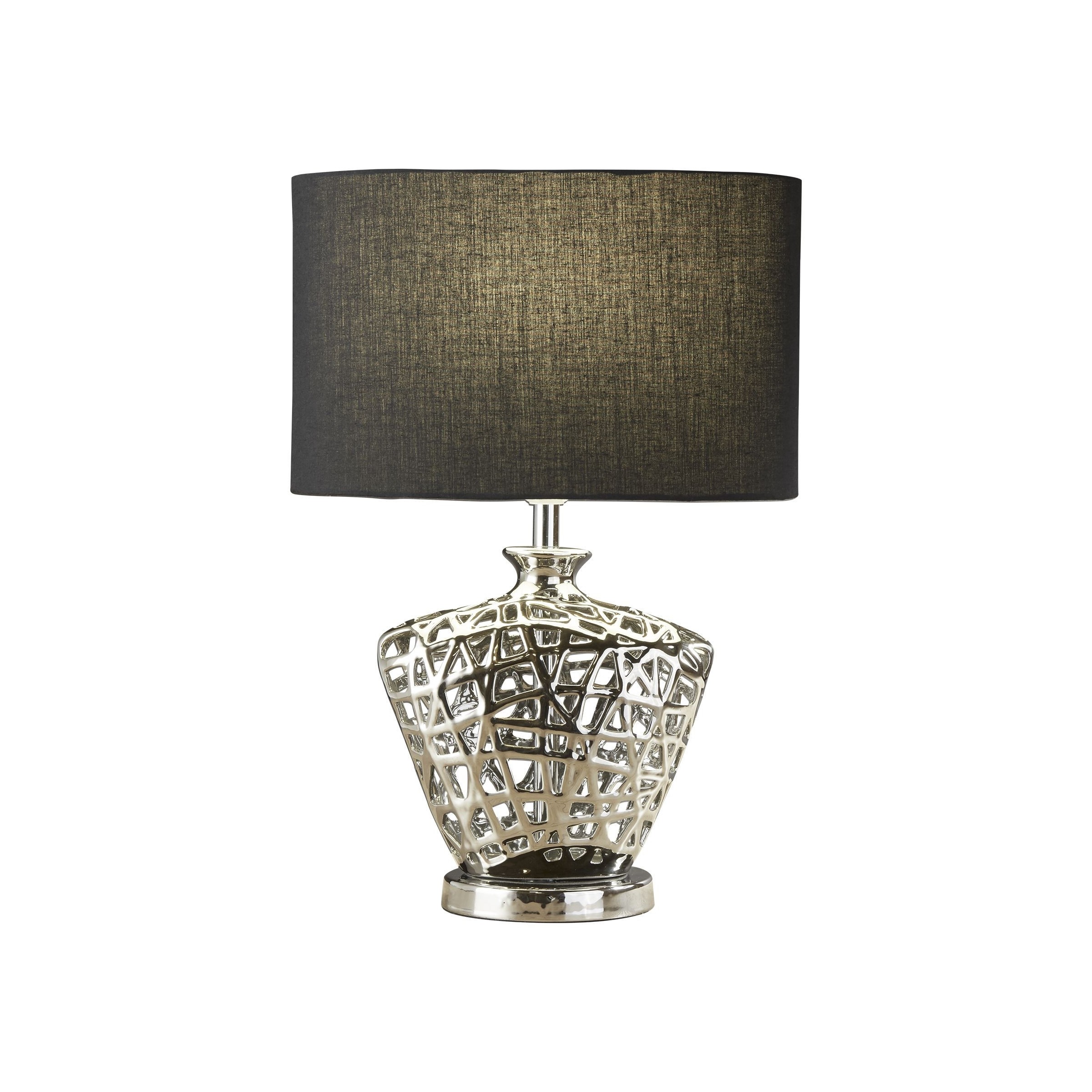 Searchlight Network - lampe à poser - - noir et chrome