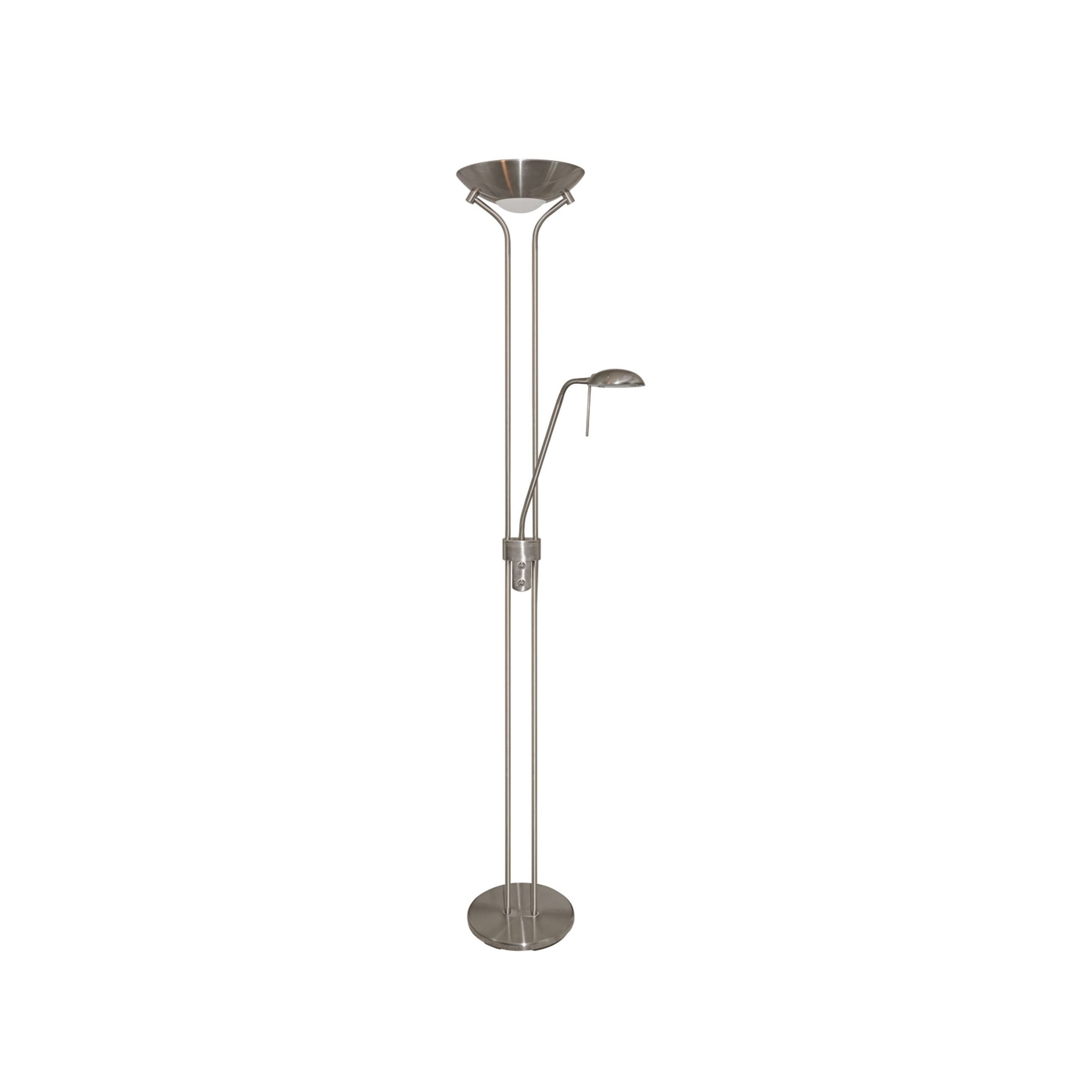 Searchlight Mother & Child - lampadaire avec double variateur - - argent satiné